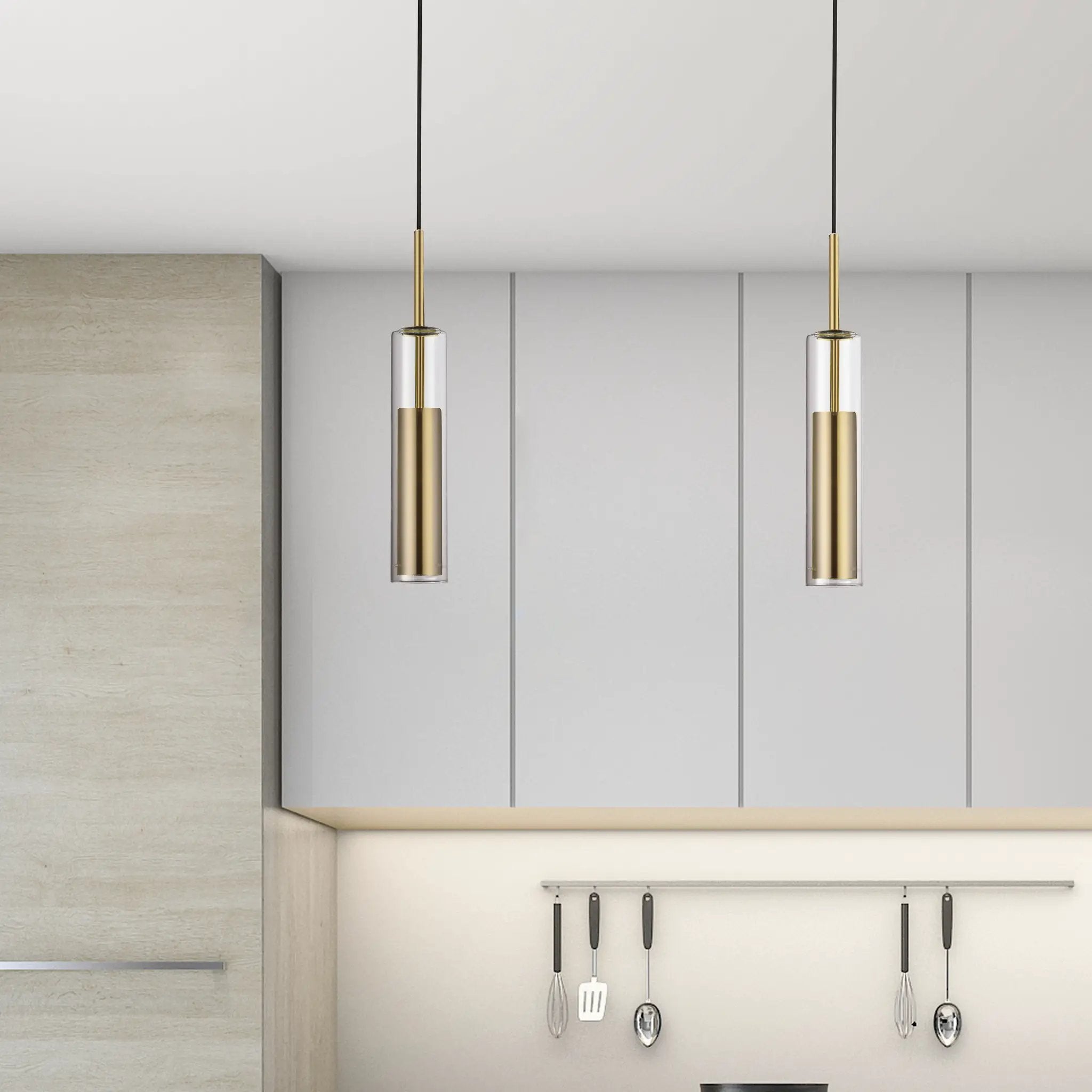 aged brass pendants