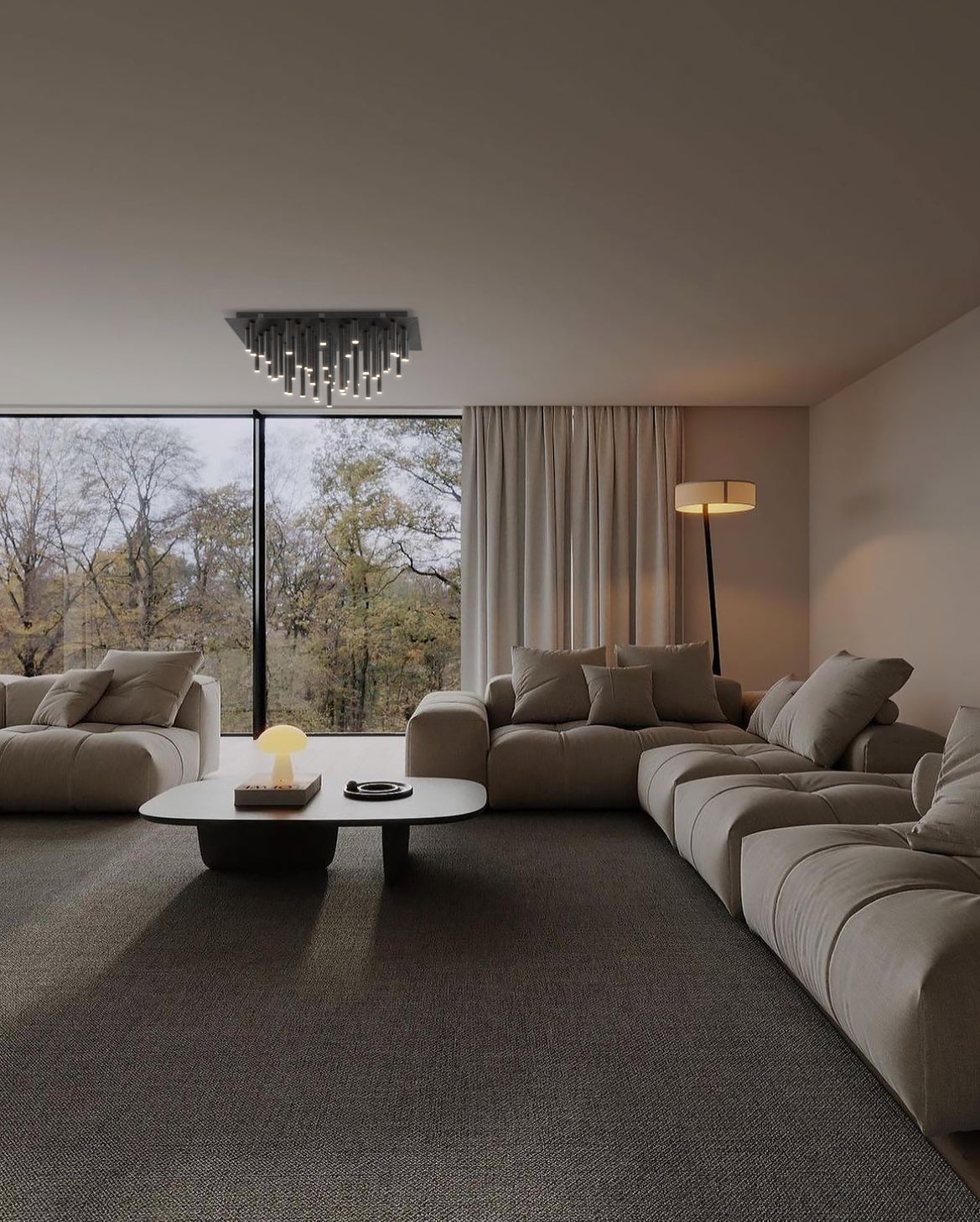 dark matt chandelier