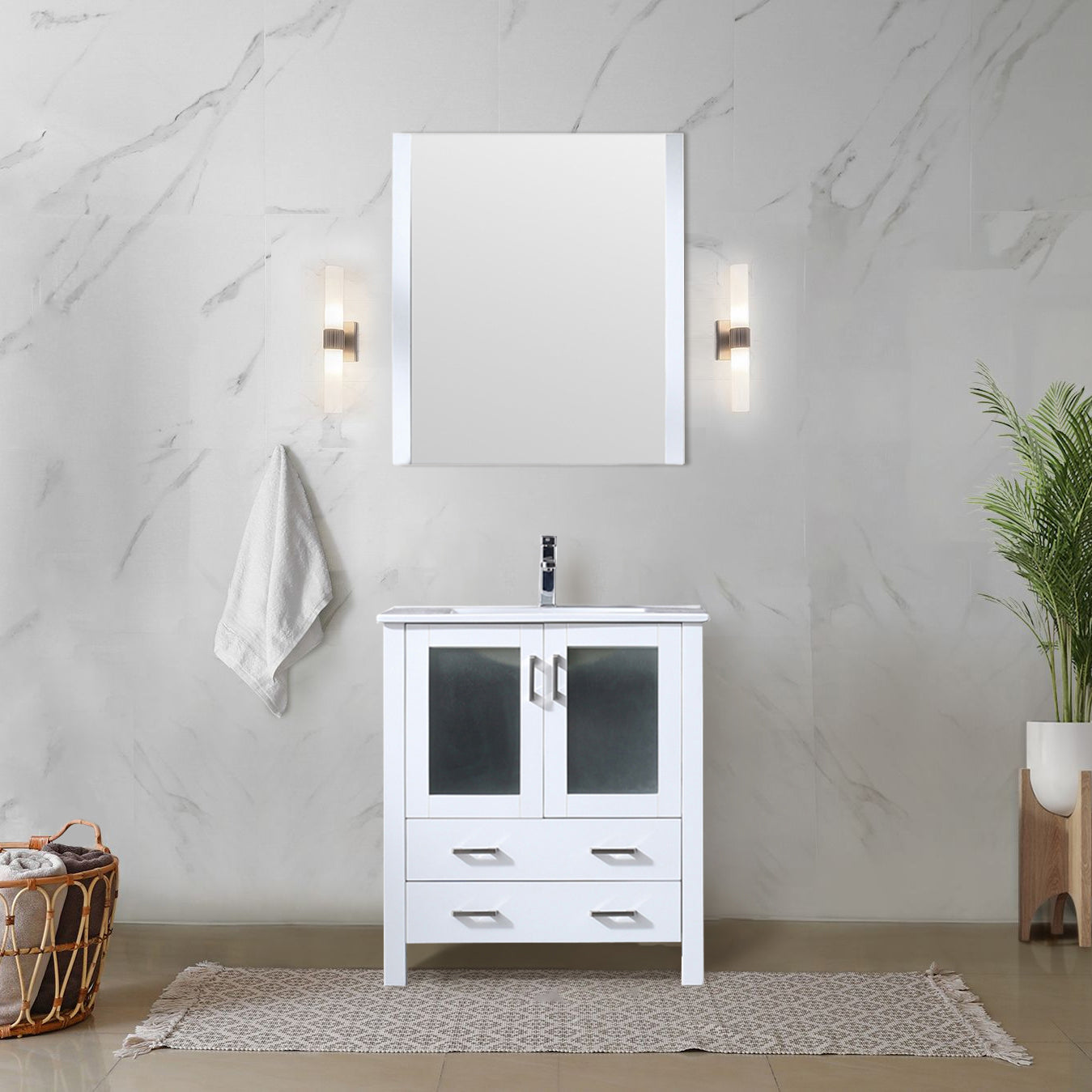 white vanity