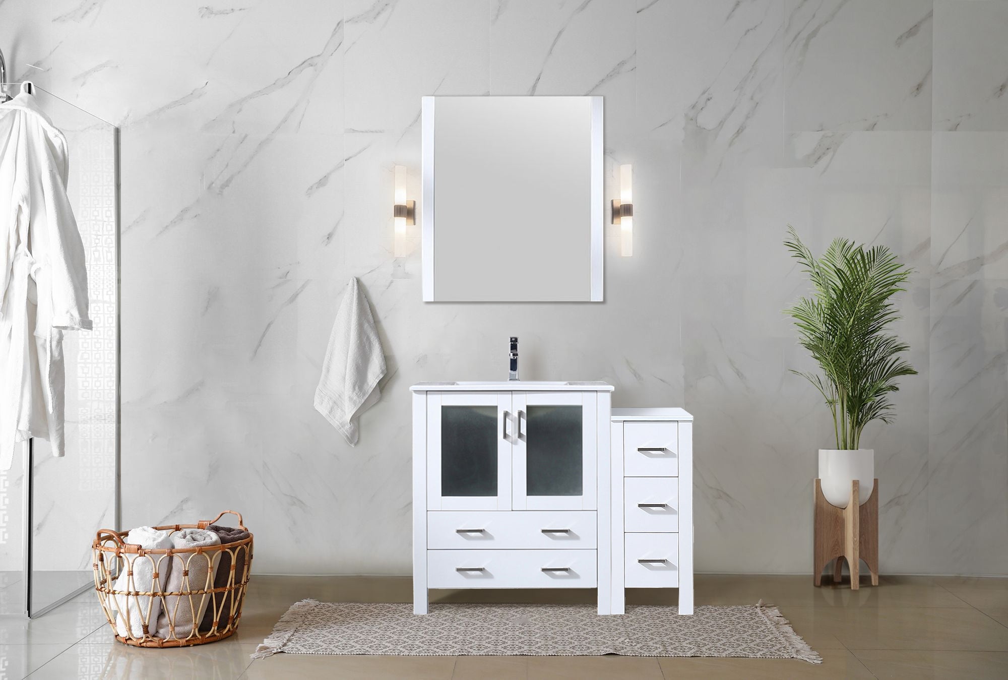 white vanity