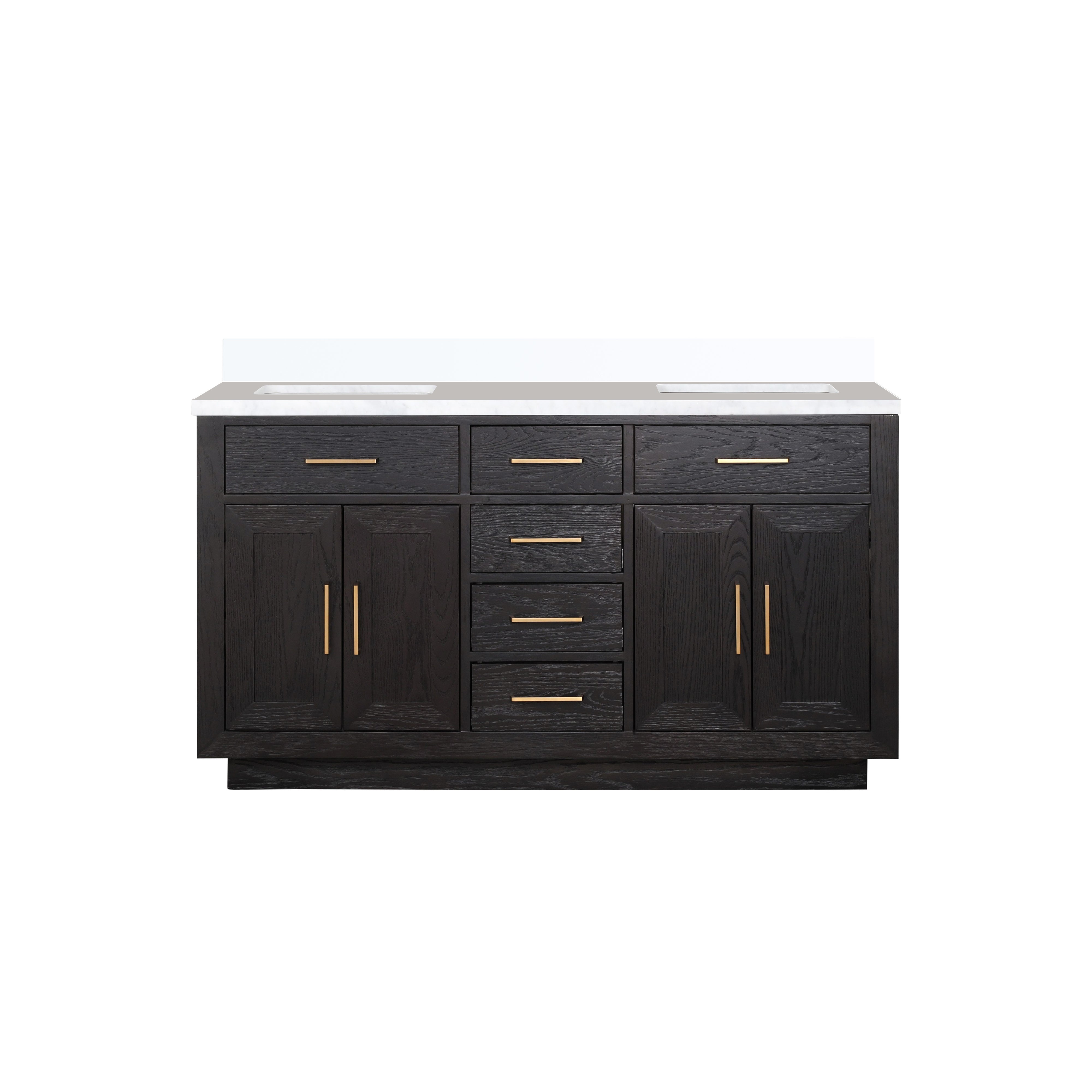 Lexora Abbey 60 in W x 22 in D Double Bath Vanity