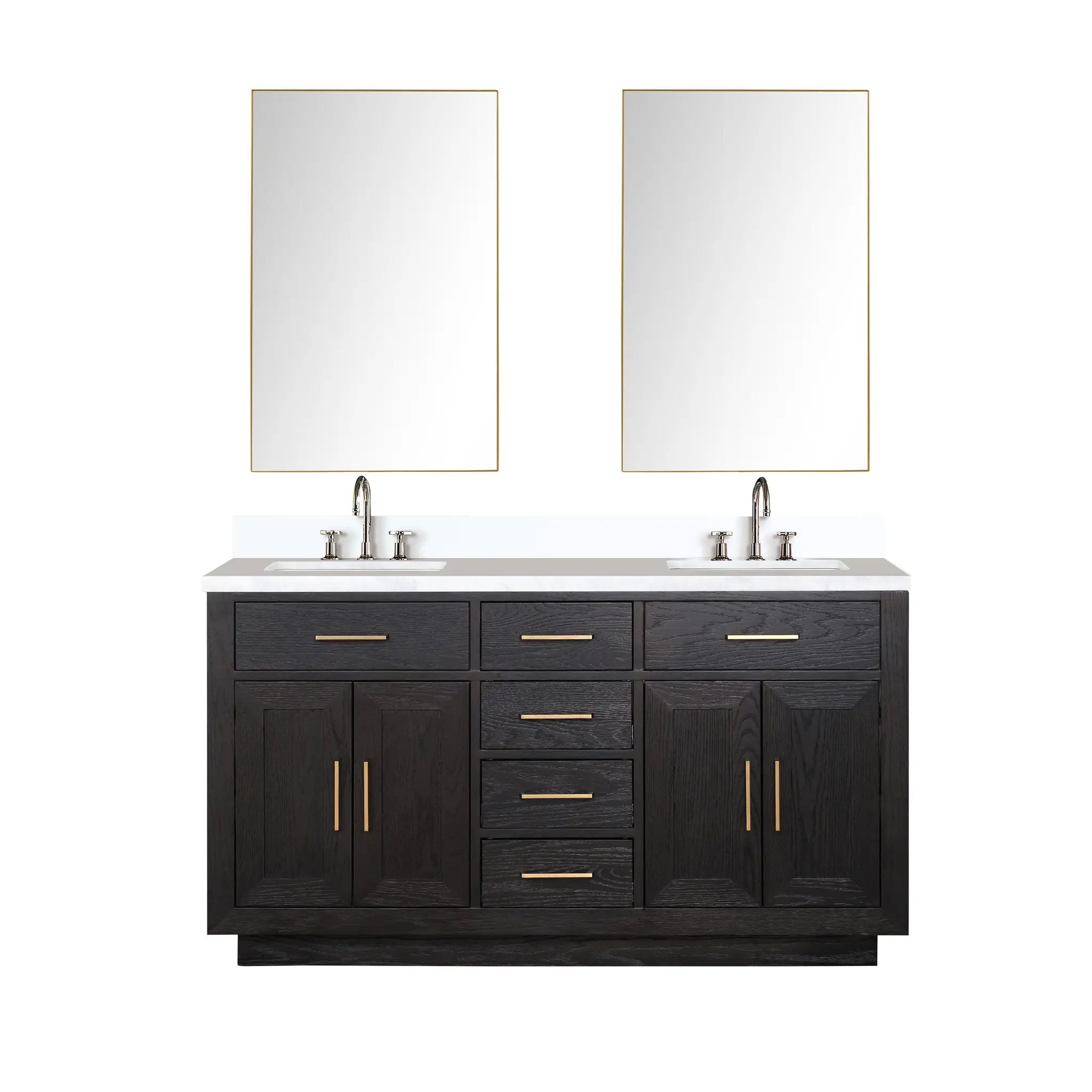 Lexora Abbey 60 in W x 22 in D Double Bath Vanity by Lexora