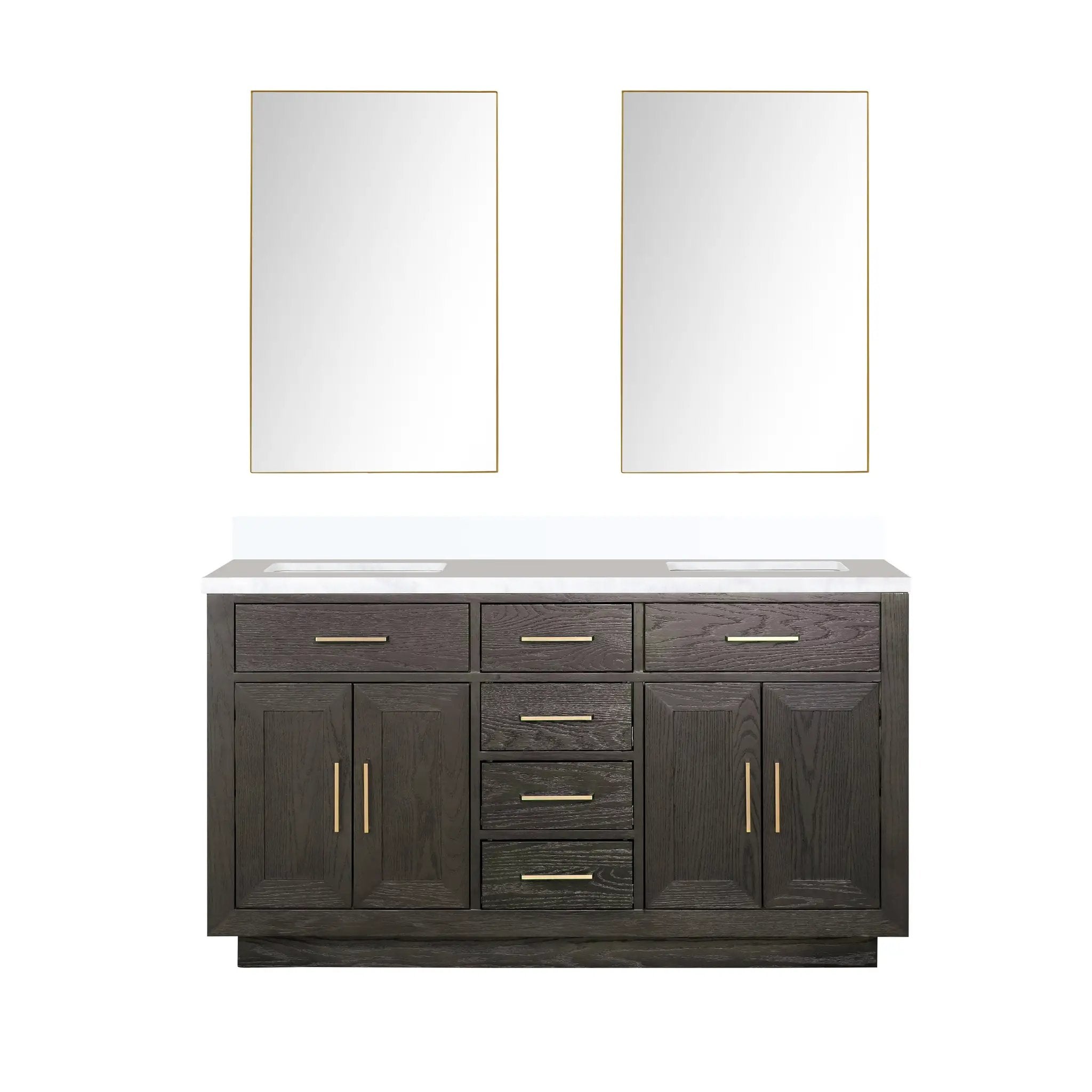 Lexora Abbey 60 in W x 22 in D Double Bath Vanity by Lexora
