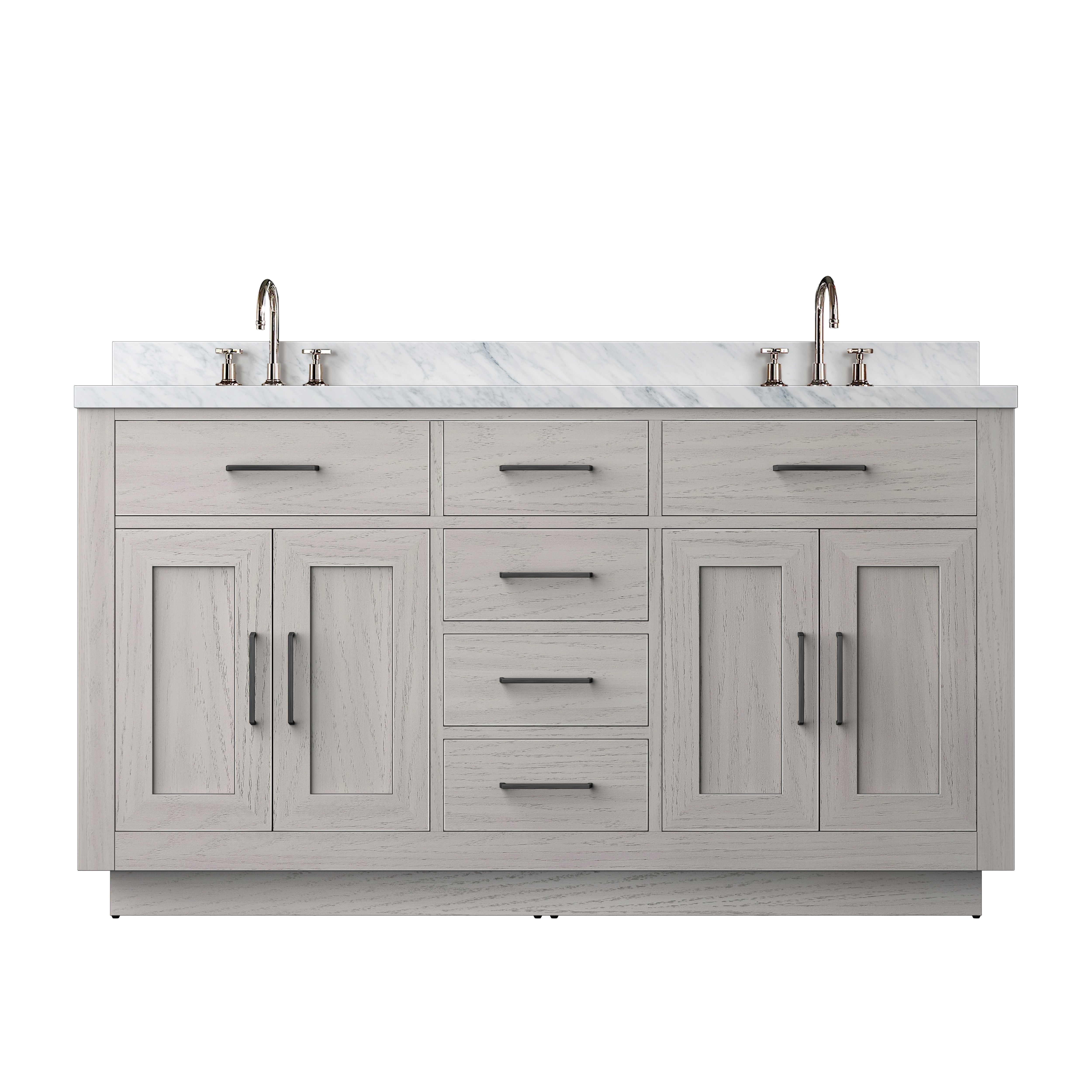Lexora Abbey 60 in W x 22 in D Double Bath Vanity