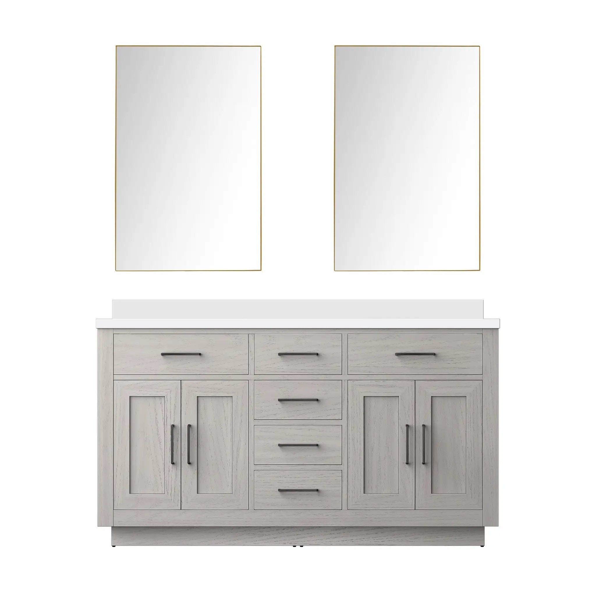 Lexora Abbey 60 in W x 22 in D Double Bath Vanity by Lexora