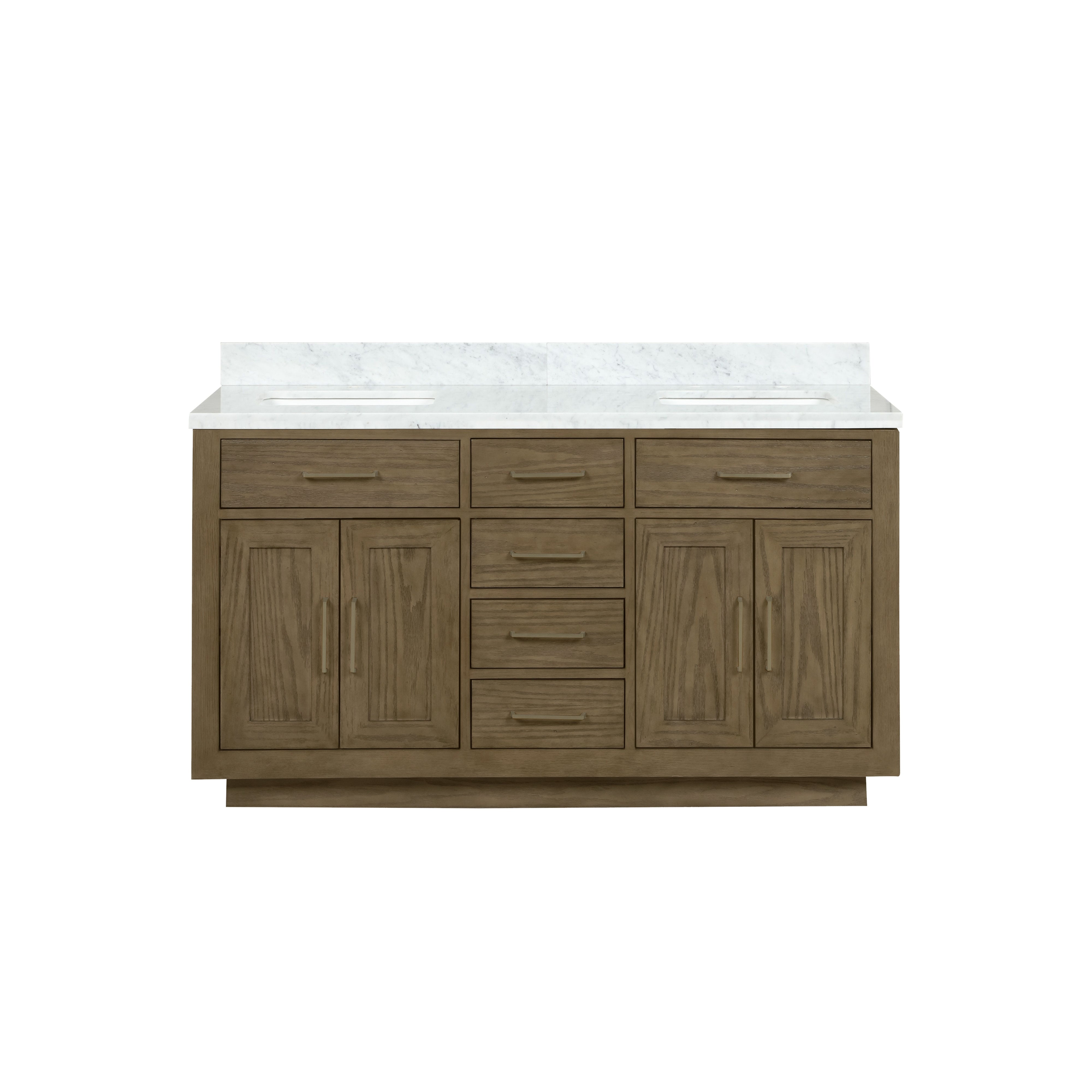 Lexora Abbey 60 in W x 22 in D Double Bath Vanity