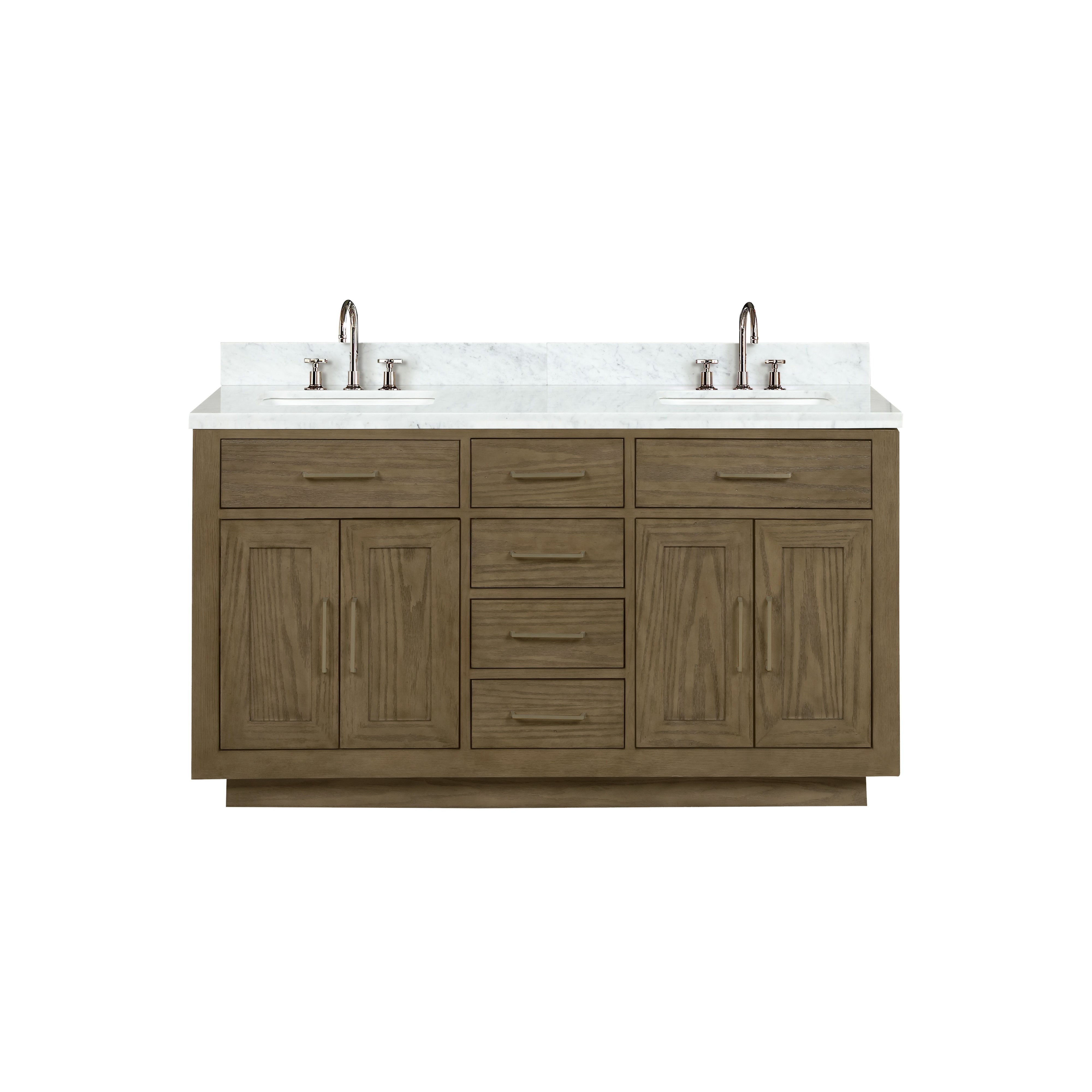 Lexora Abbey 60 in W x 22 in D Double Bath Vanity