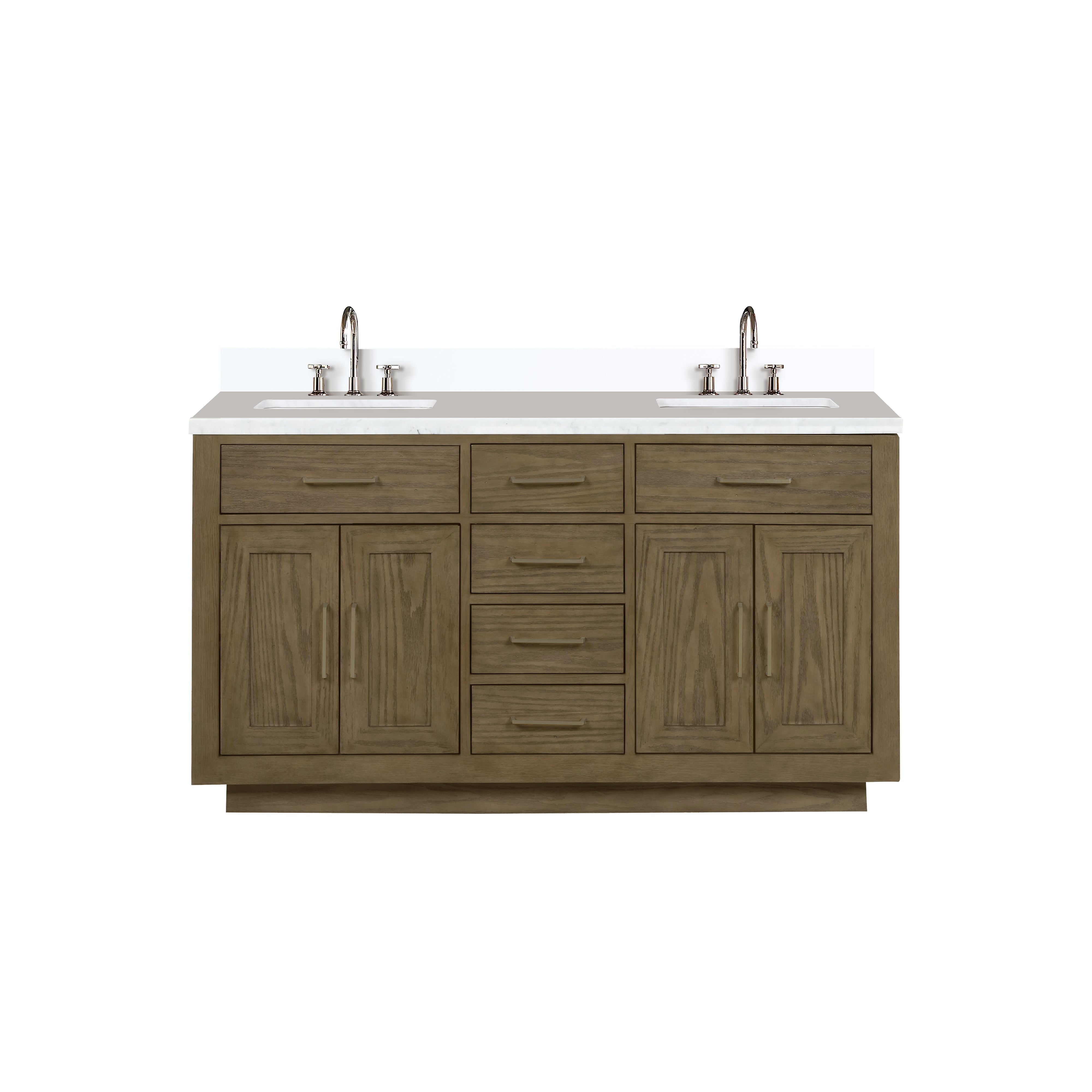 Lexora Abbey 60 in W x 22 in D Double Bath Vanity