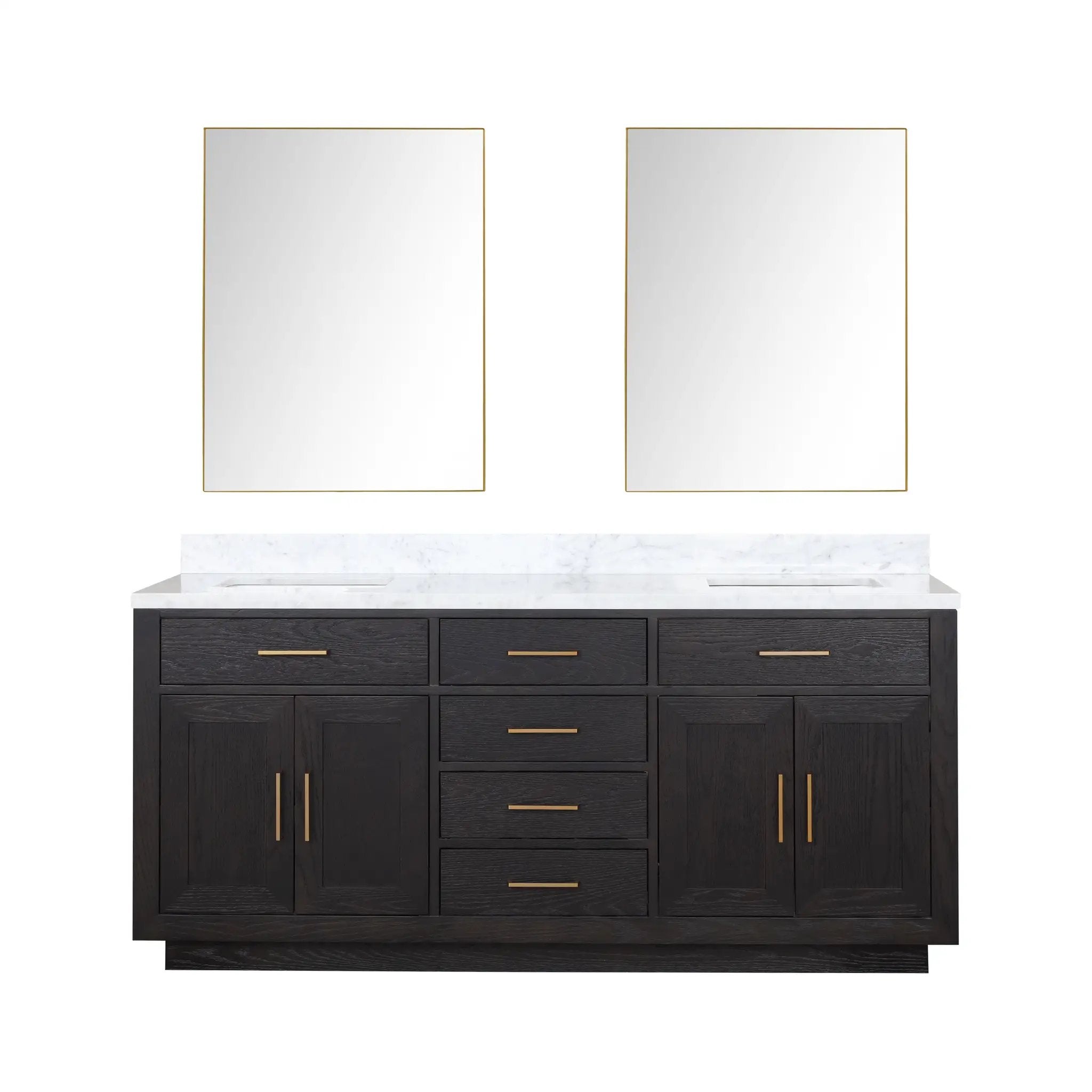 Lexora Abbey 72 in W x 22 in D Double Bath Vanity by Lexora