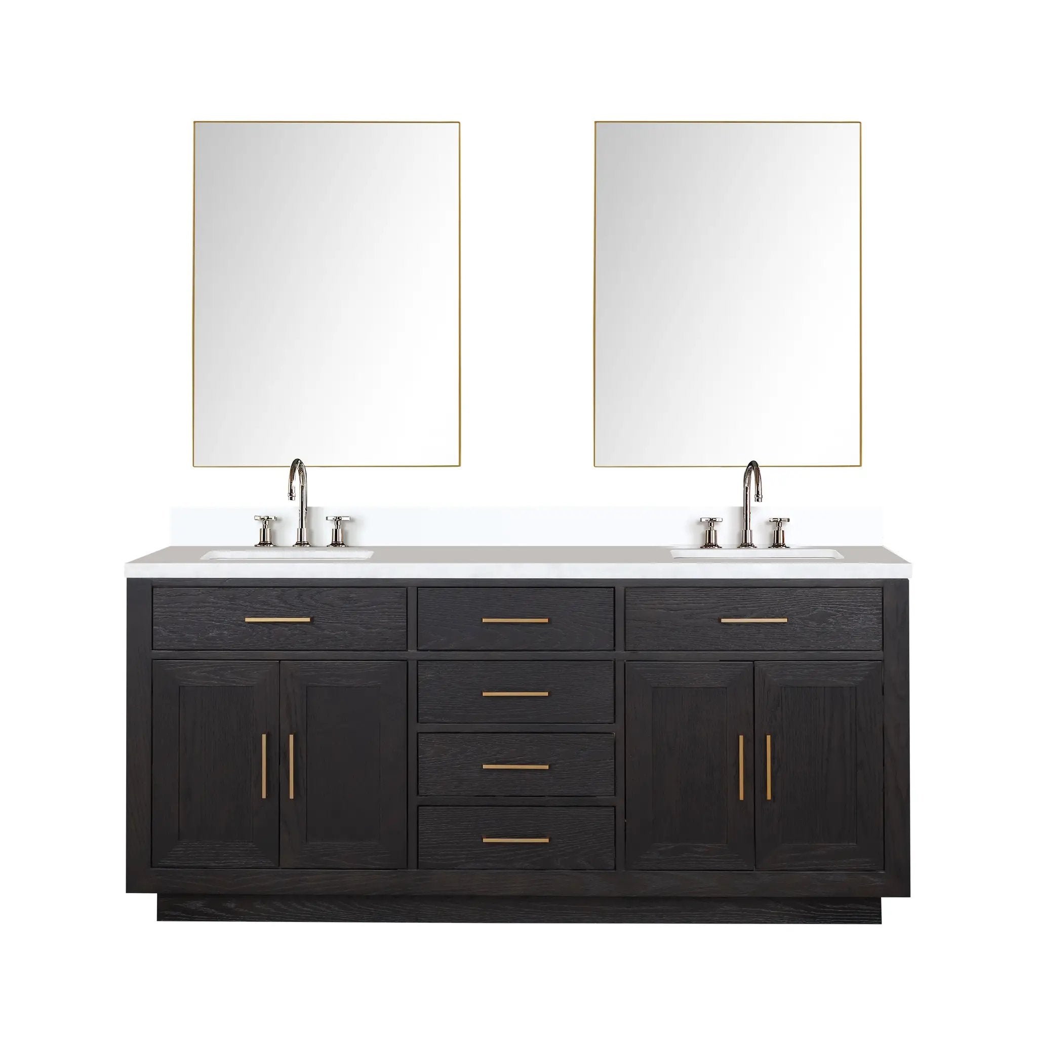 Lexora Abbey 72 in W x 22 in D Double Bath Vanity by Lexora