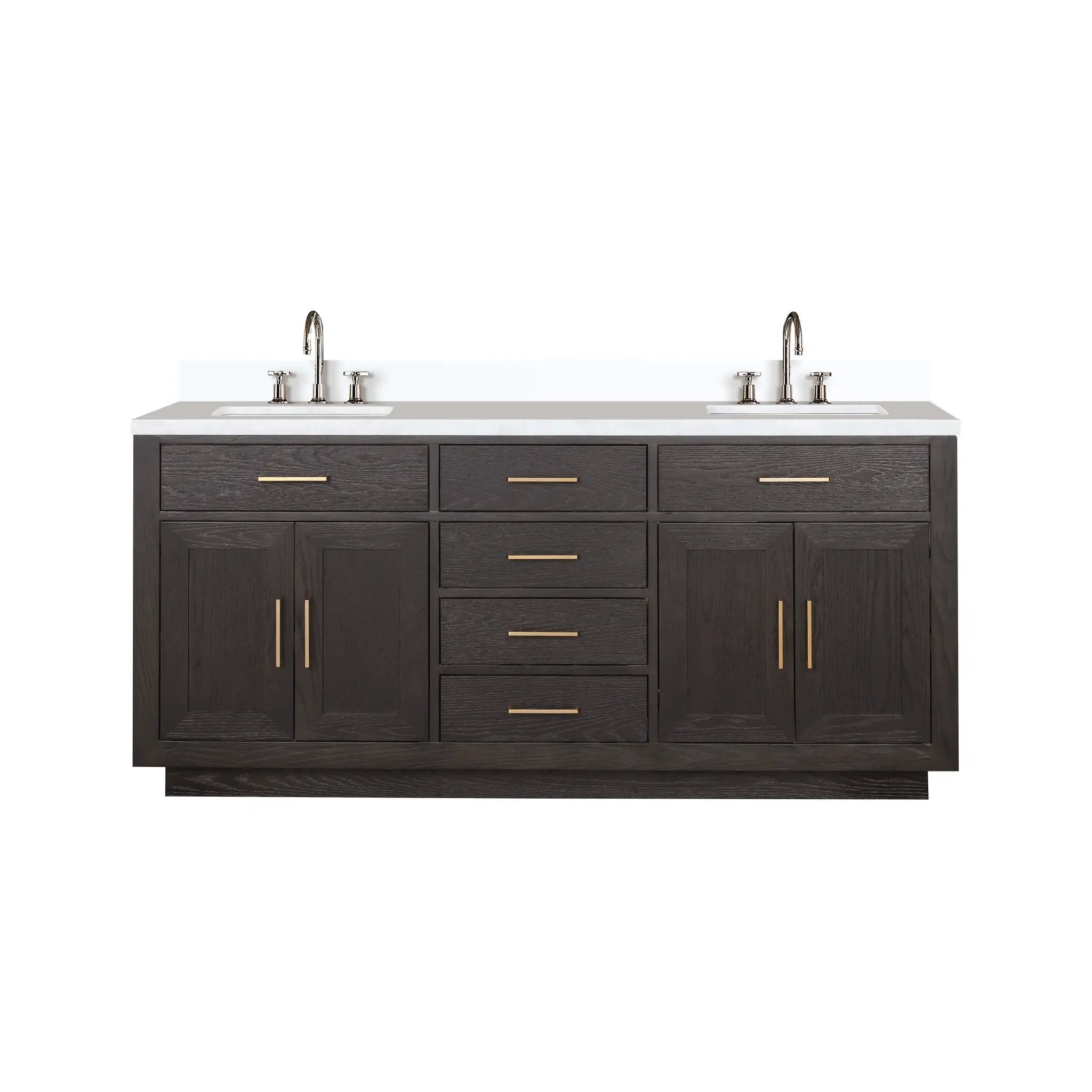 Lexora Abbey 72 in W x 22 in D Double Bath Vanity by Lexora
