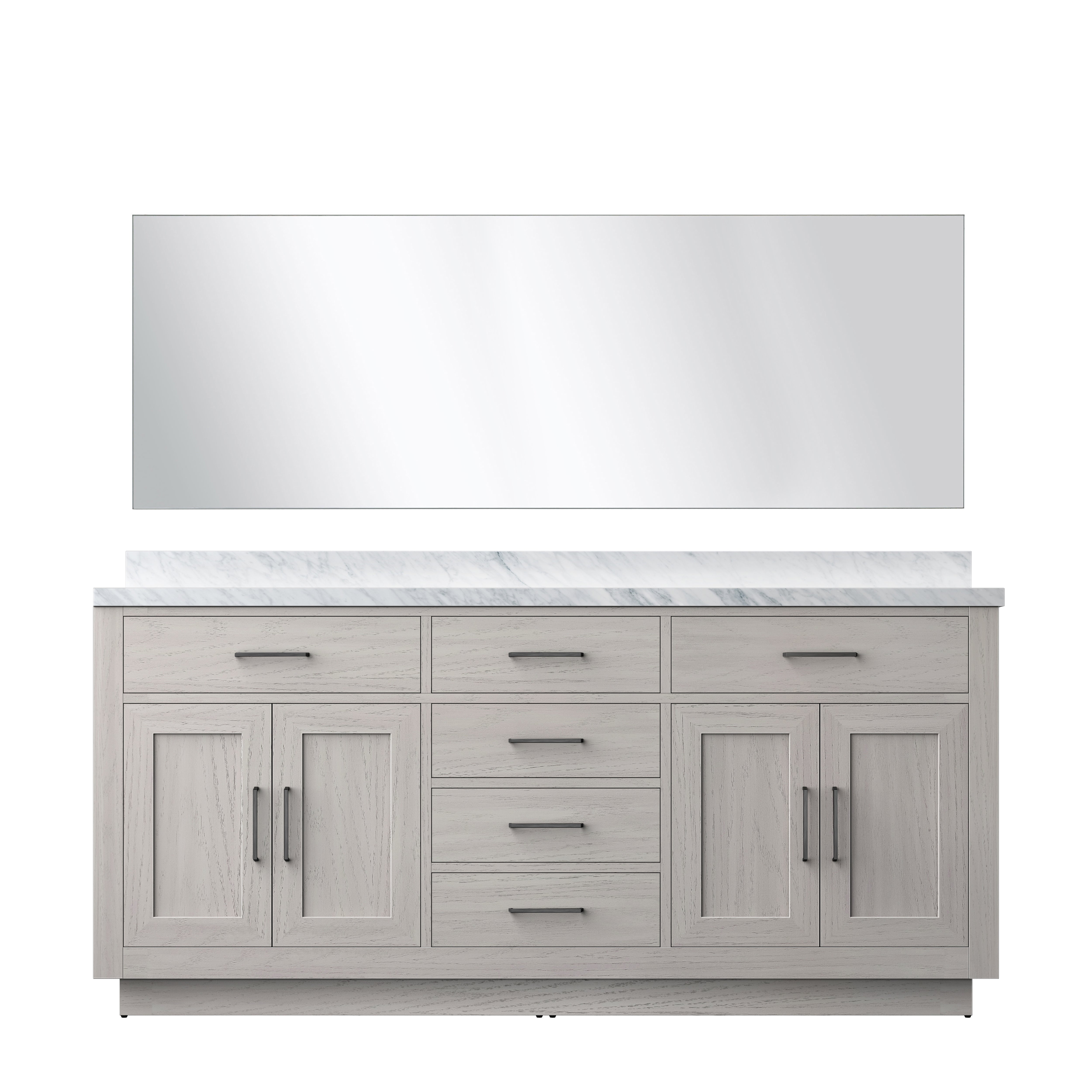 Lexora Abbey 72 in W x 22 in D Double Bath Vanity