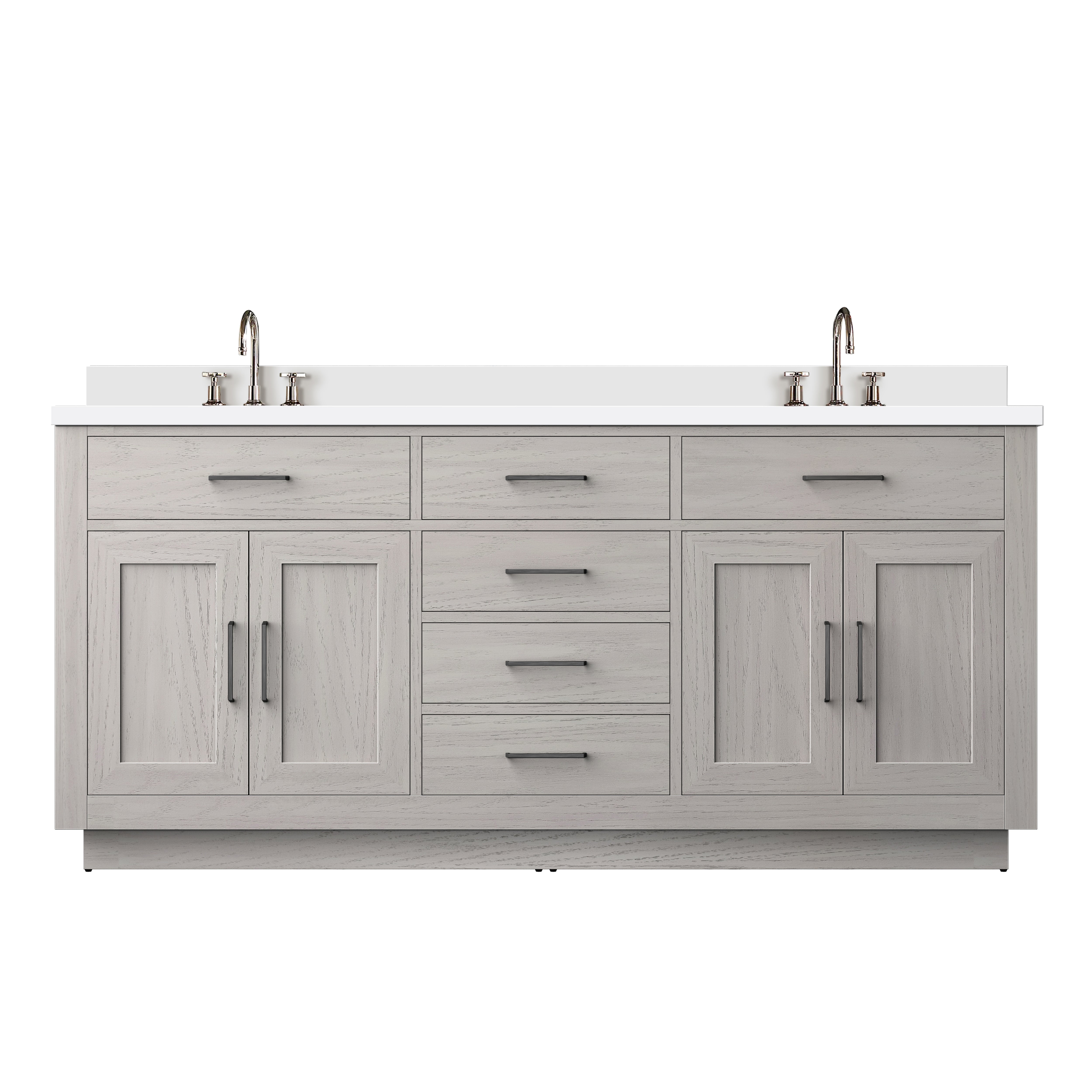 Lexora Abbey 72 in W x 22 in D Double Bath Vanity