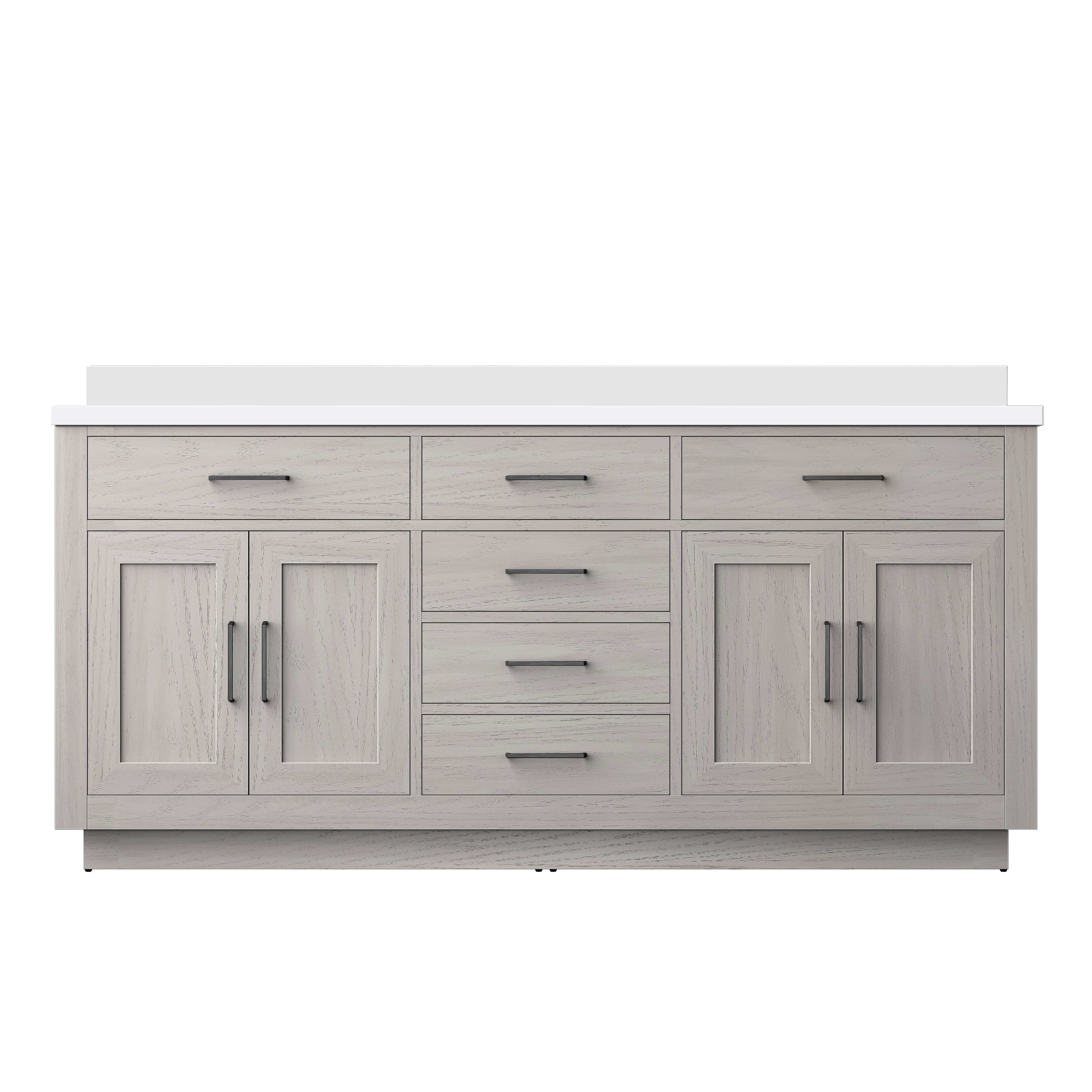 Lexora Abbey 72 in W x 22 in D Double Bath Vanity
