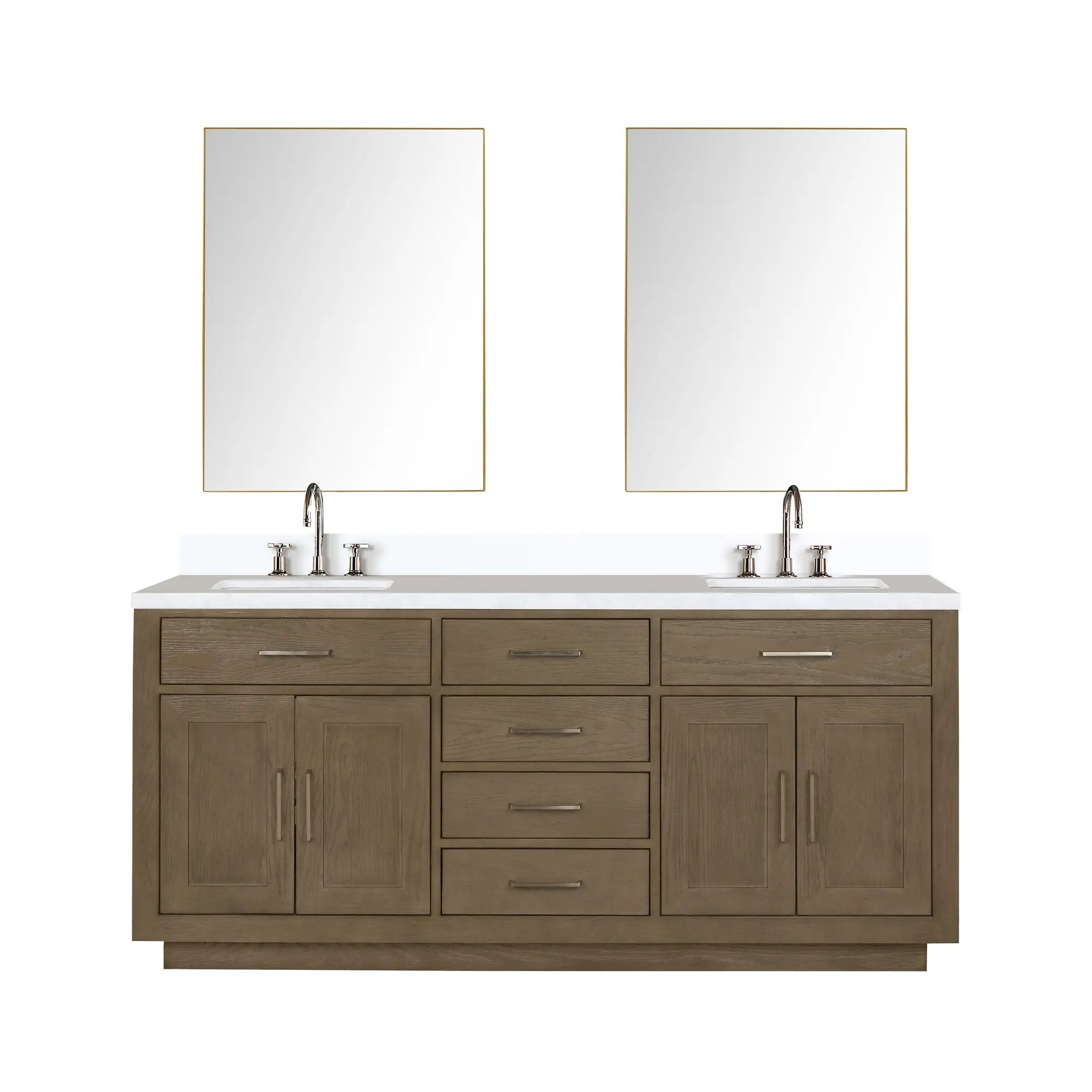 Lexora Abbey 72 in W x 22 in D Double Bath Vanity by Lexora