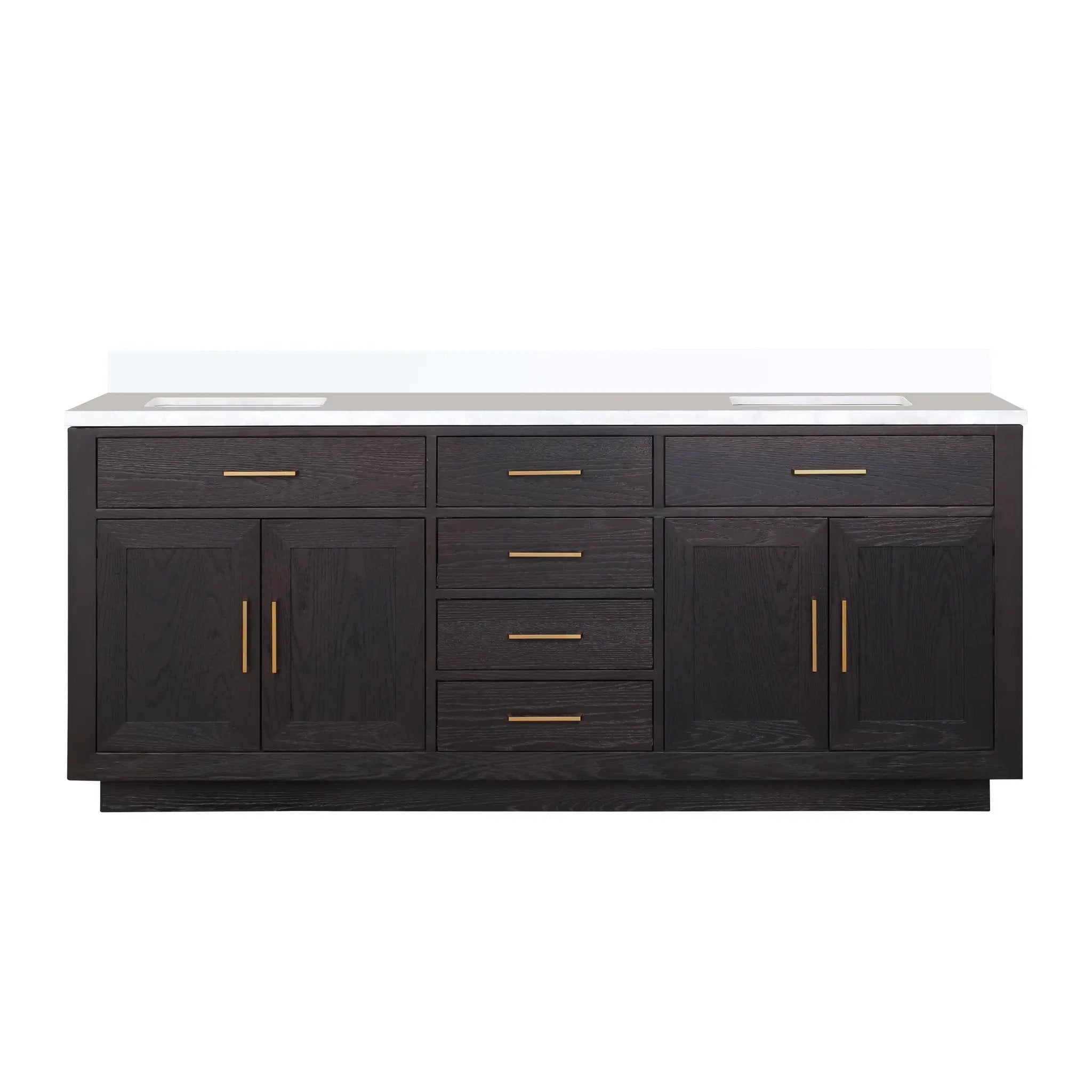 Lexora Abbey 80 in W x 22 in D Double Bath Vanity by Lexora