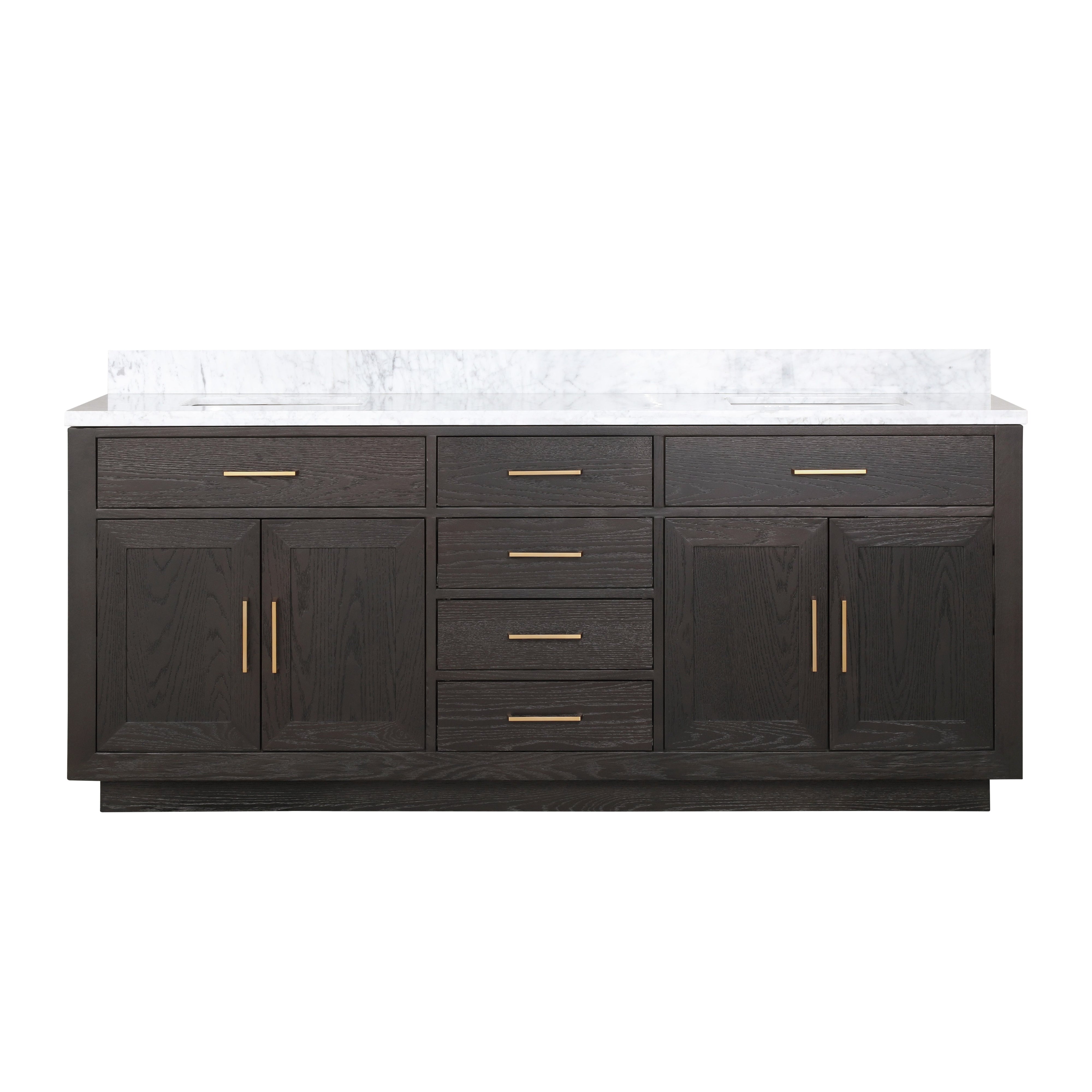 Lexora Abbey 80 in W x 22 in D Double Bath Vanity