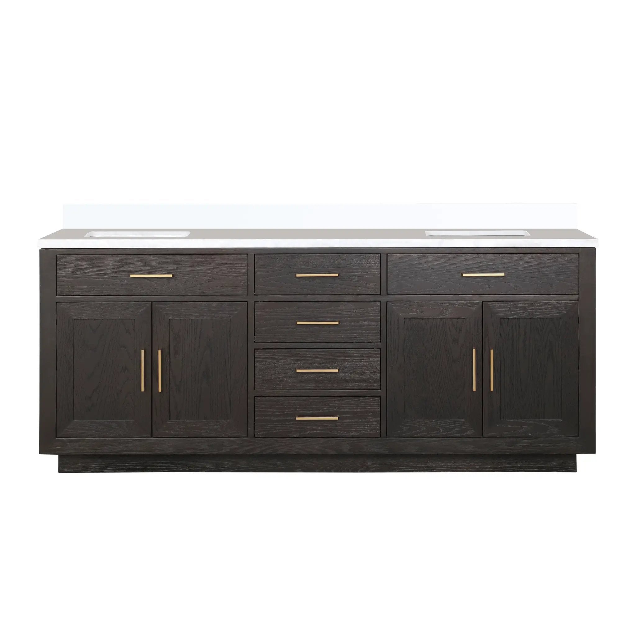 Lexora Abbey 80 in W x 22 in D Double Bath Vanity by Lexora