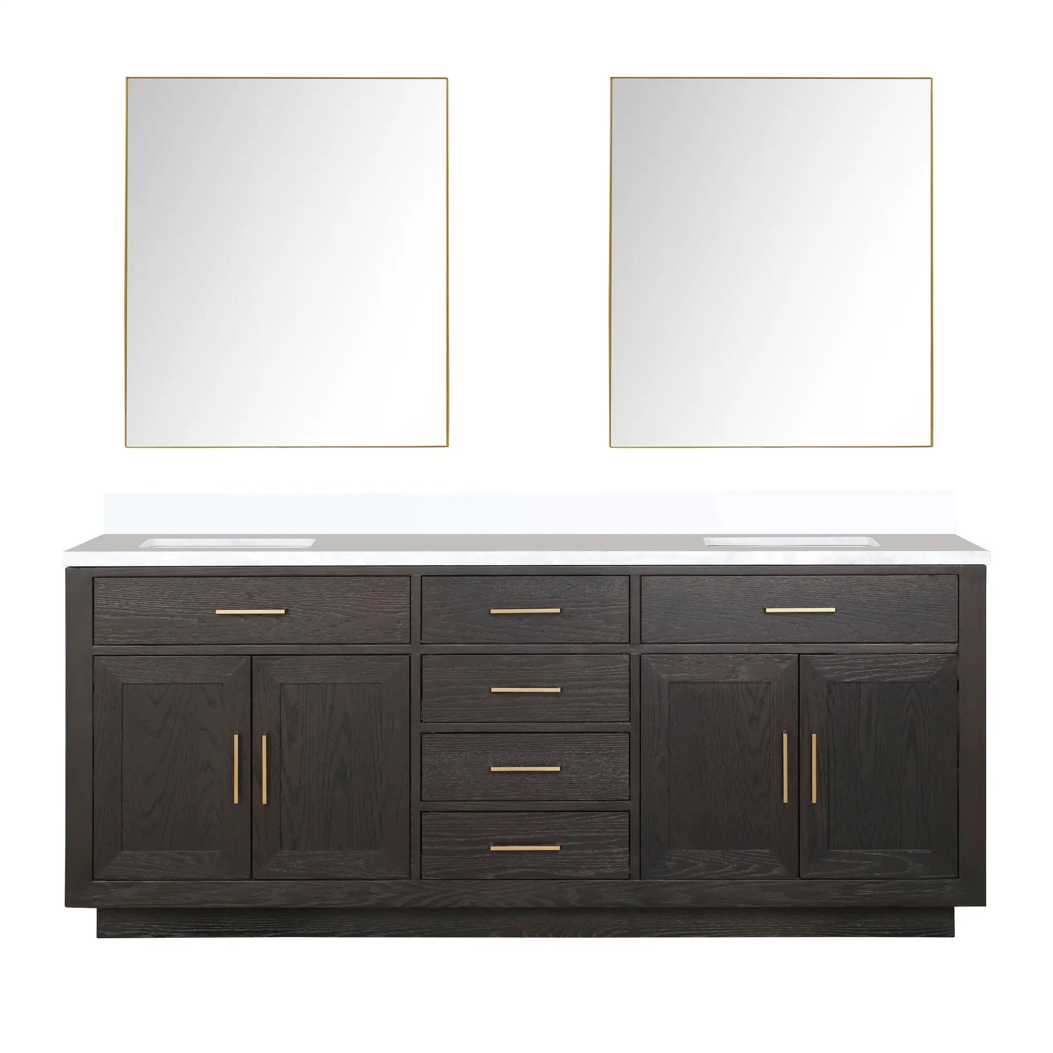 Lexora Abbey 80 in W x 22 in D Double Bath Vanity by Lexora