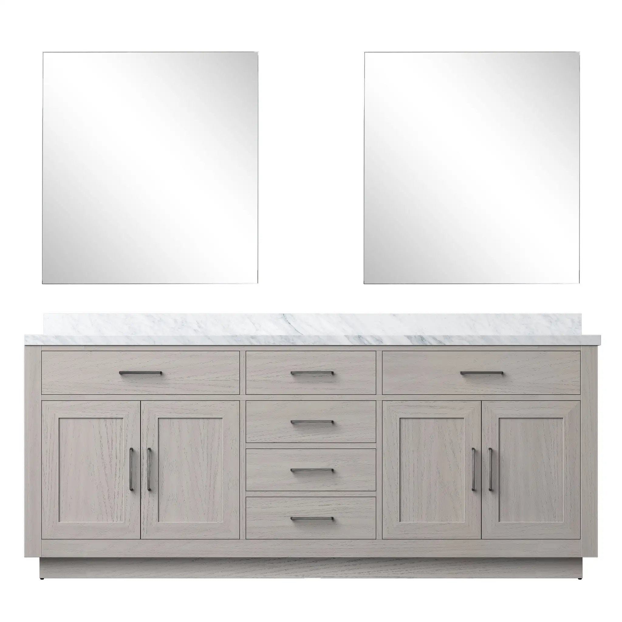 Lexora Abbey 80 in W x 22 in D Double Bath Vanity by Lexora