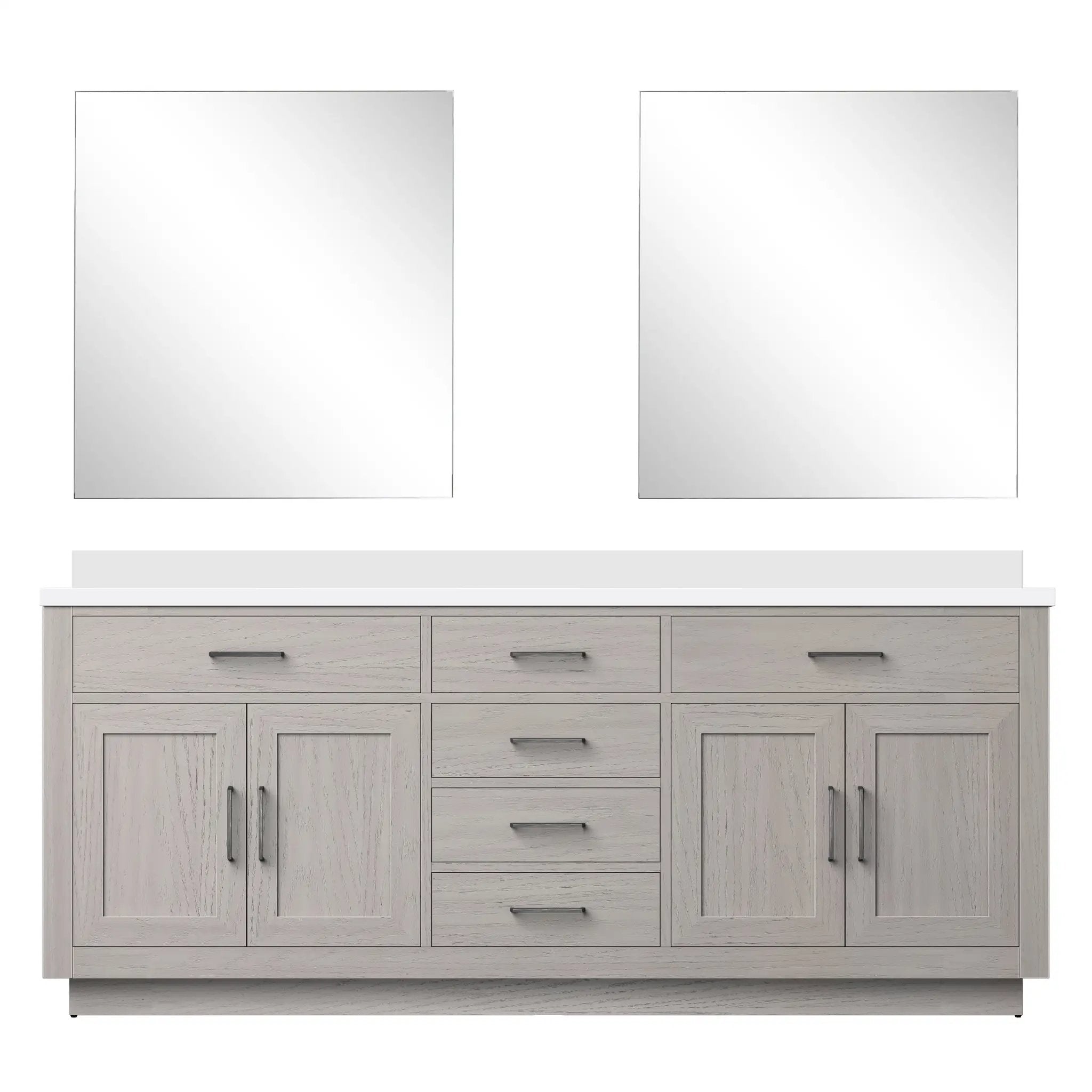 Lexora Abbey 80 in W x 22 in D Double Bath Vanity by Lexora