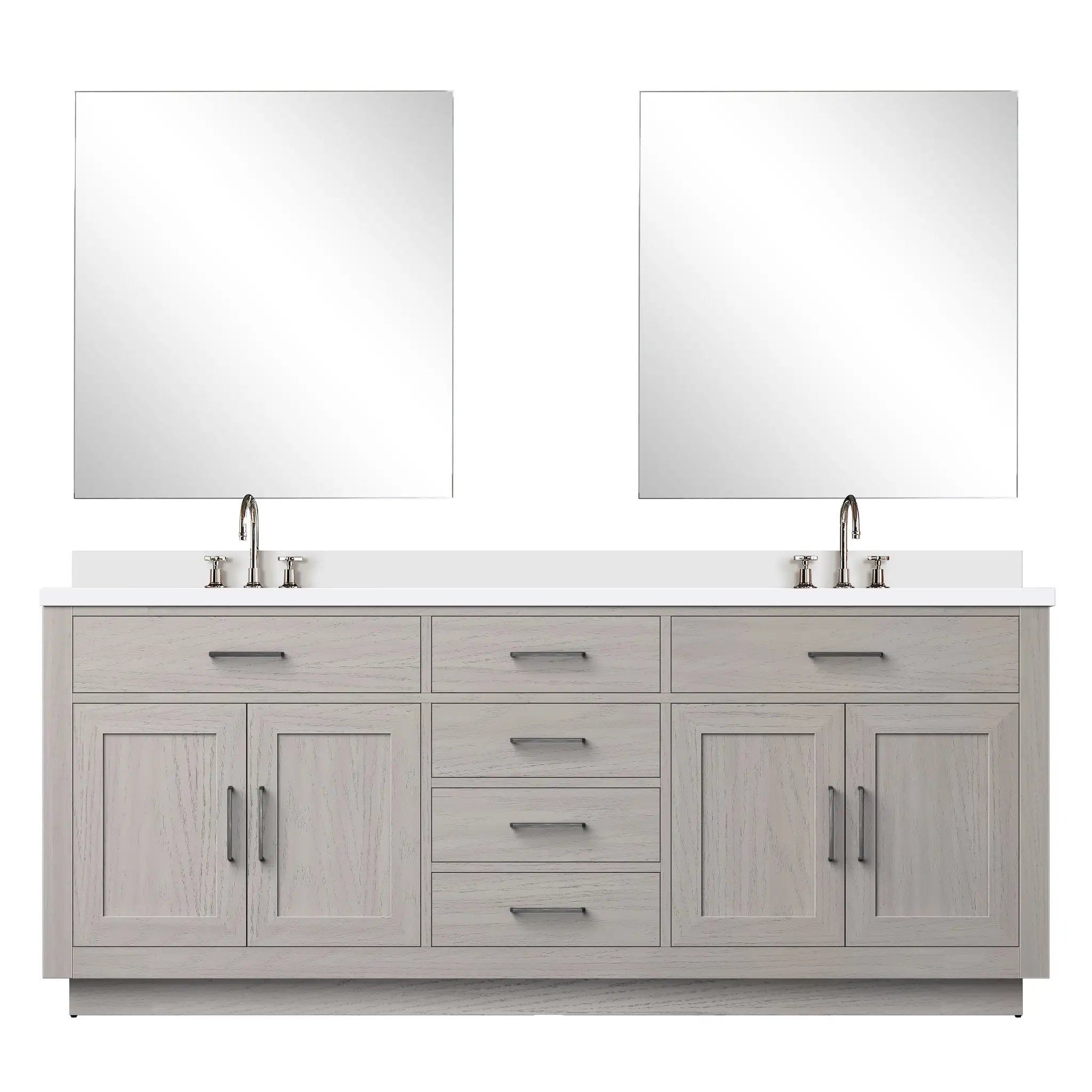 Lexora Abbey 80 in W x 22 in D Double Bath Vanity by Lexora