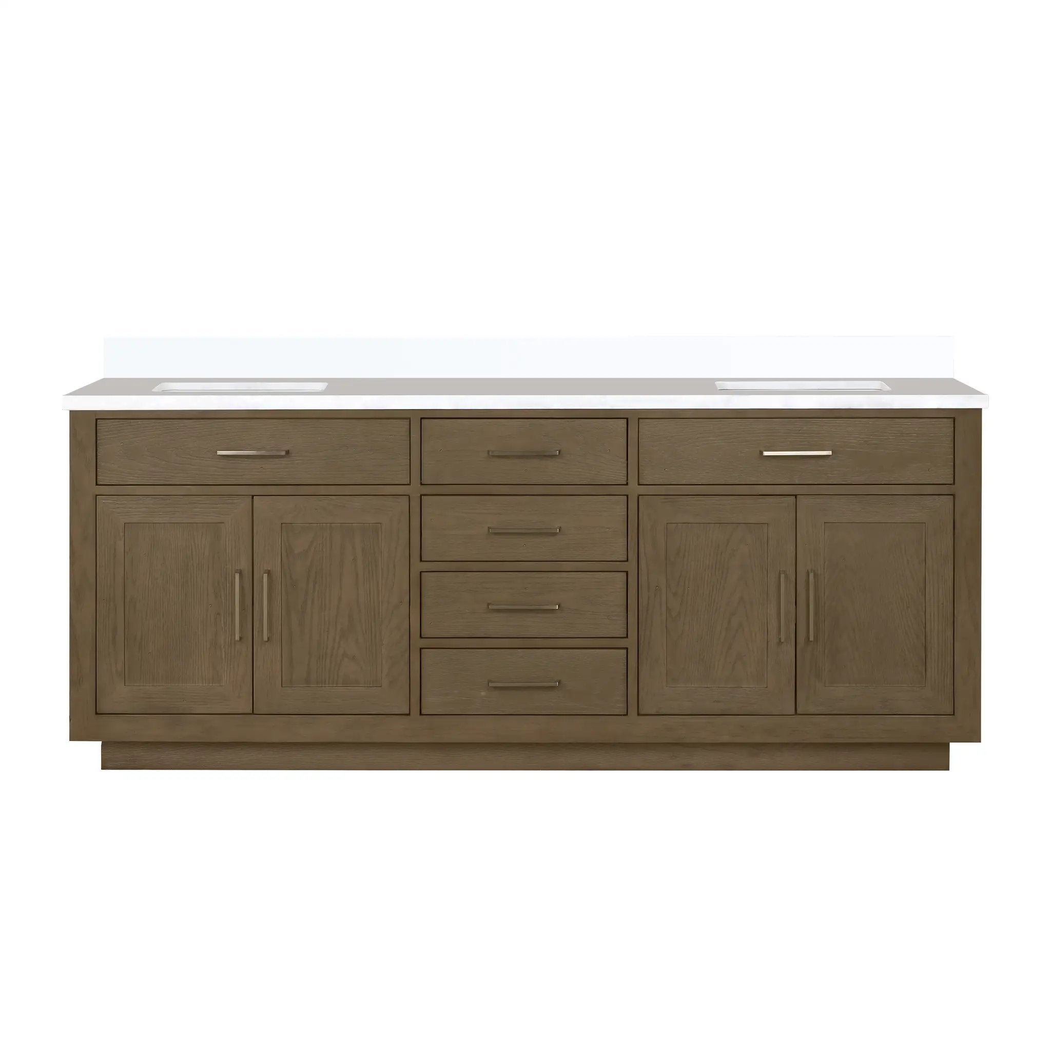 Lexora Abbey 80 in W x 22 in D Double Bath Vanity by Lexora