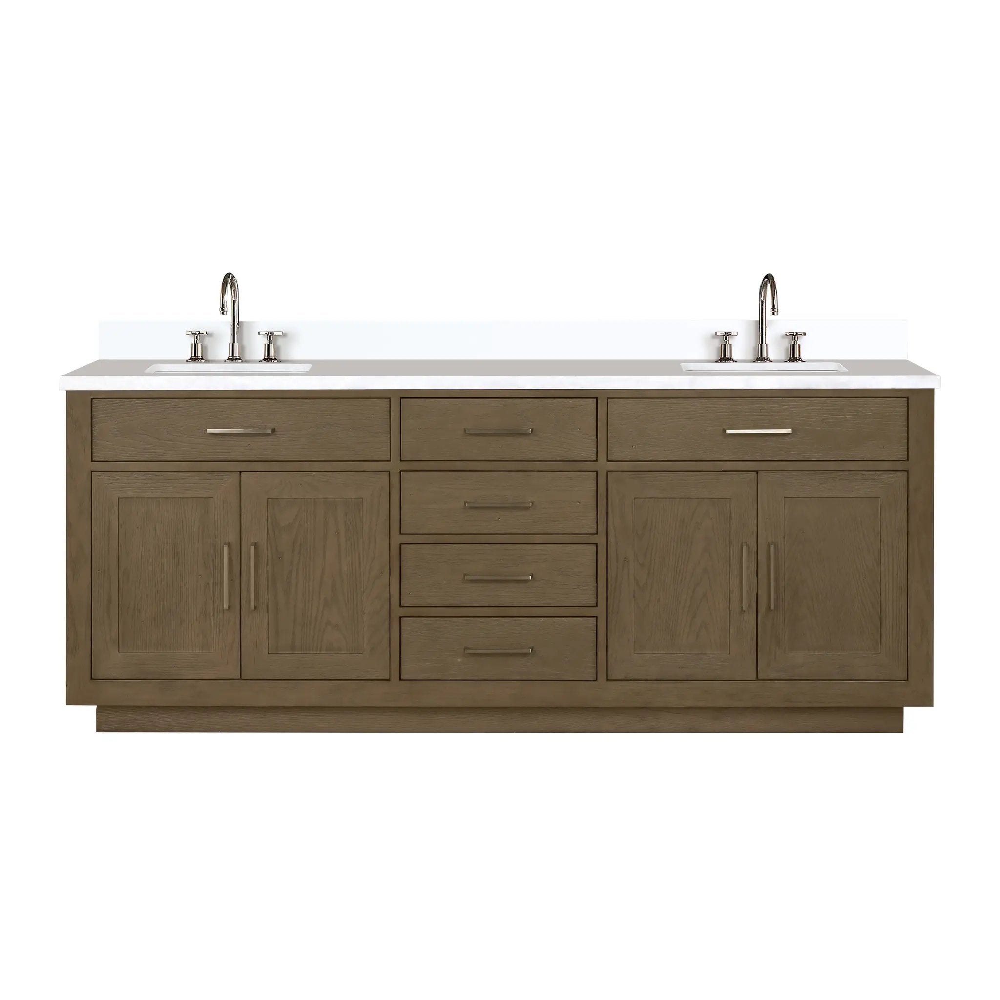 Lexora Abbey 80 in W x 22 in D Double Bath Vanity by Lexora