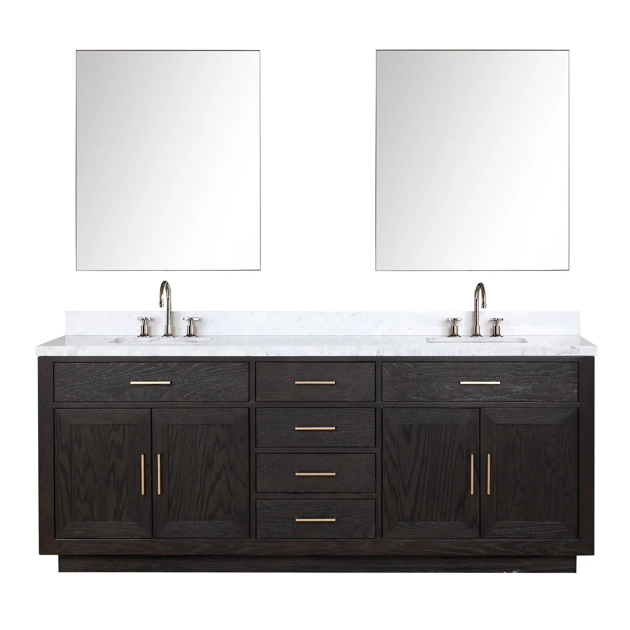Lexora Abbey 84 in W x 22 in D Double Bath Vanity by Lexora
