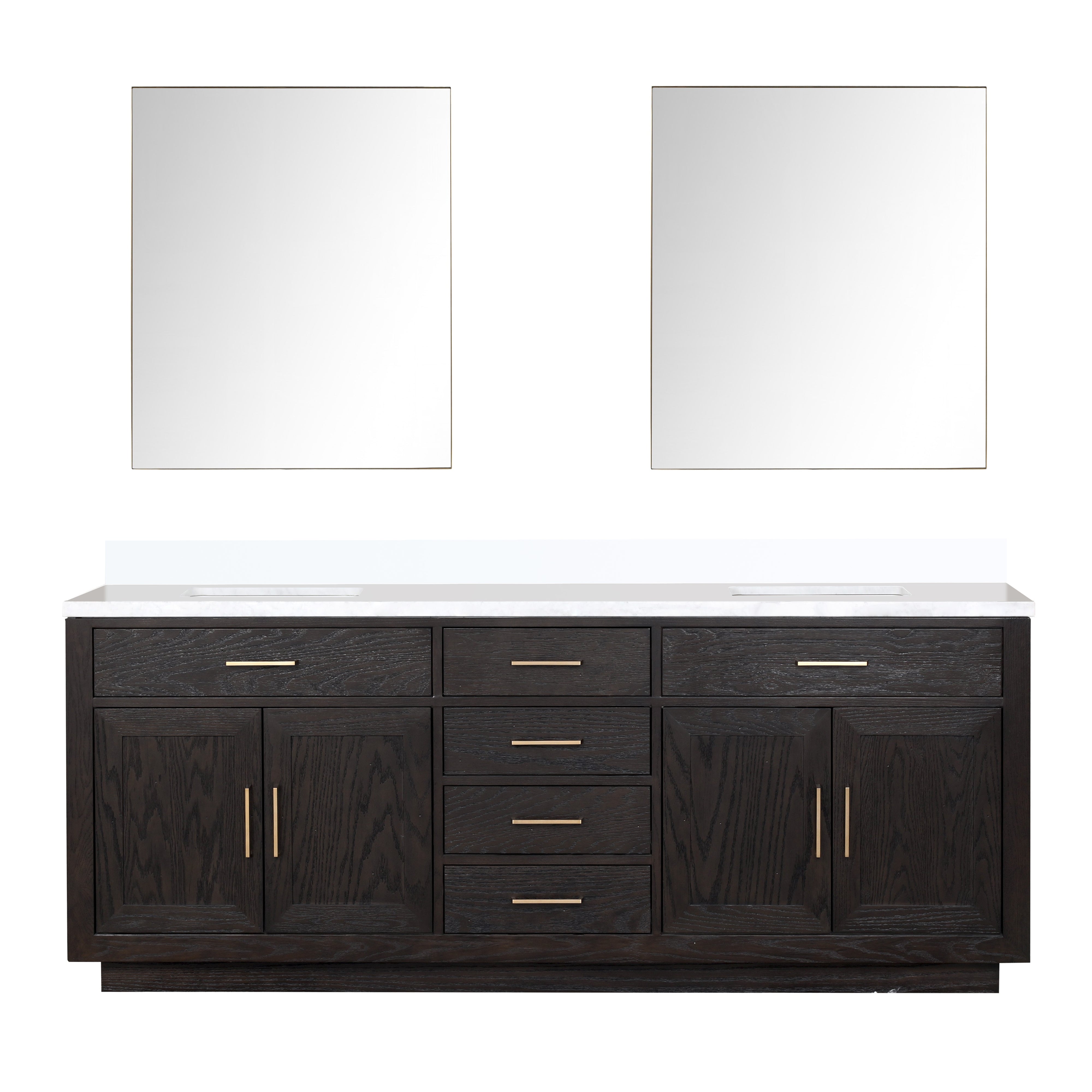 Lexora Abbey 84 in W x 22 in D Double Bath Vanity by Lexora