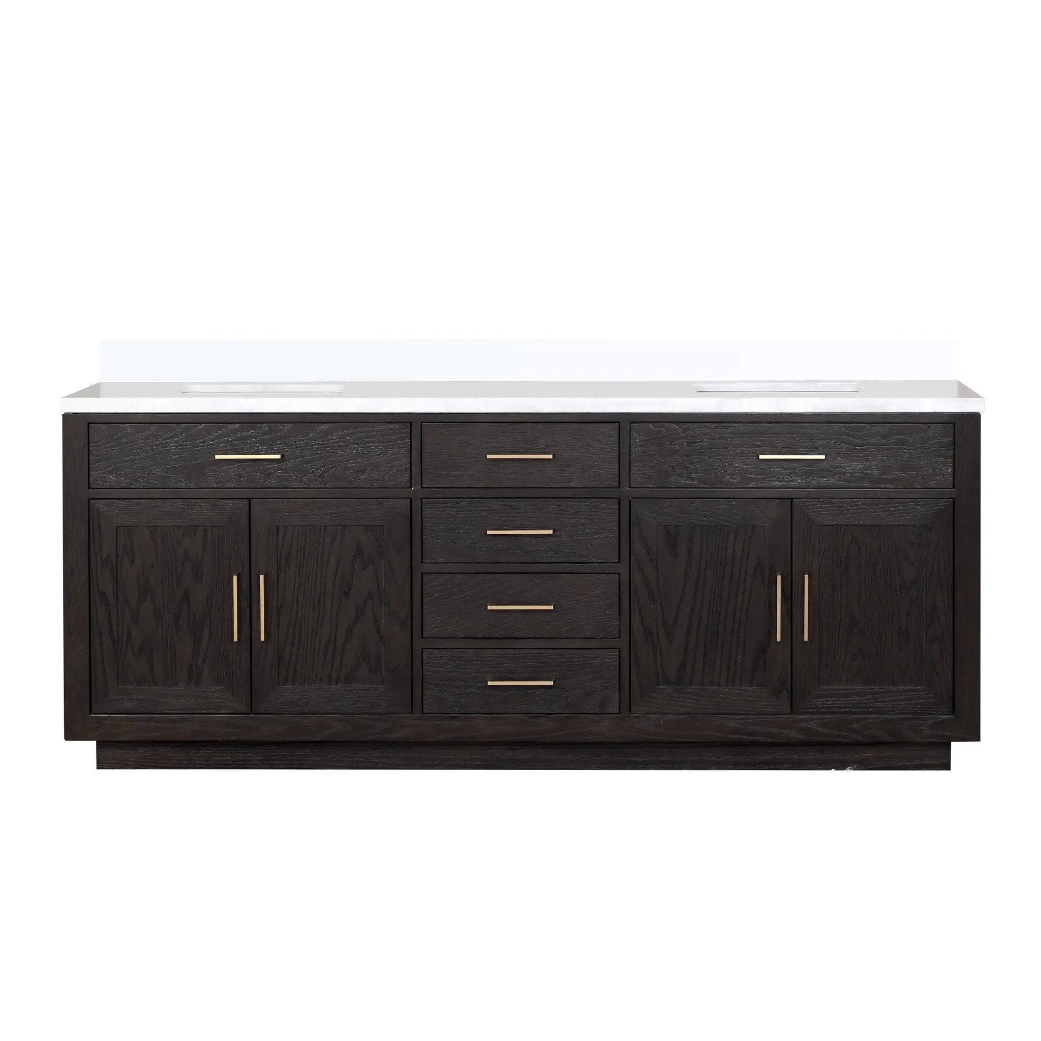 Lexora Abbey 84 in W x 22 in D Double Bath Vanity by Lexora