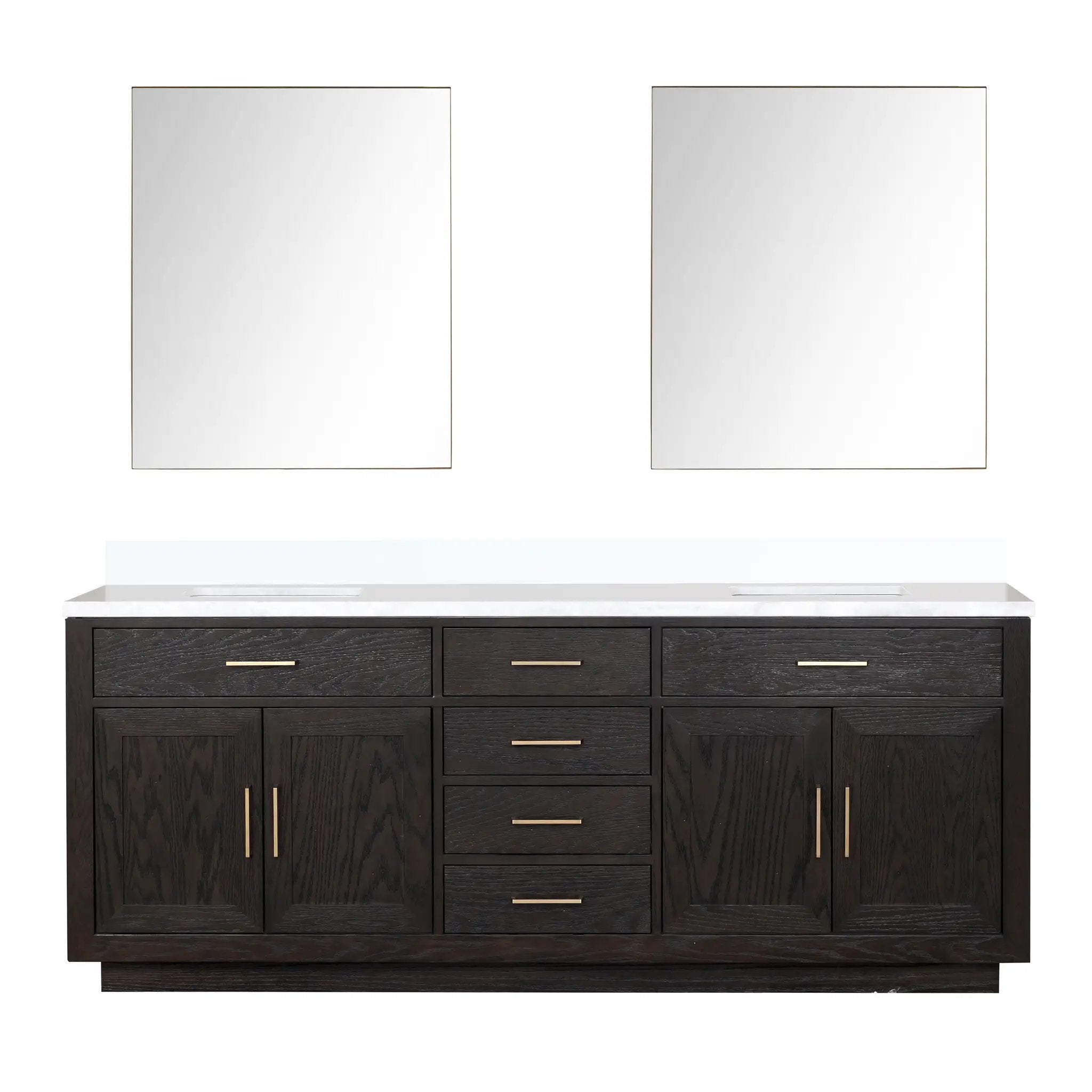 Lexora Abbey 84 in W x 22 in D Double Bath Vanity by Lexora
