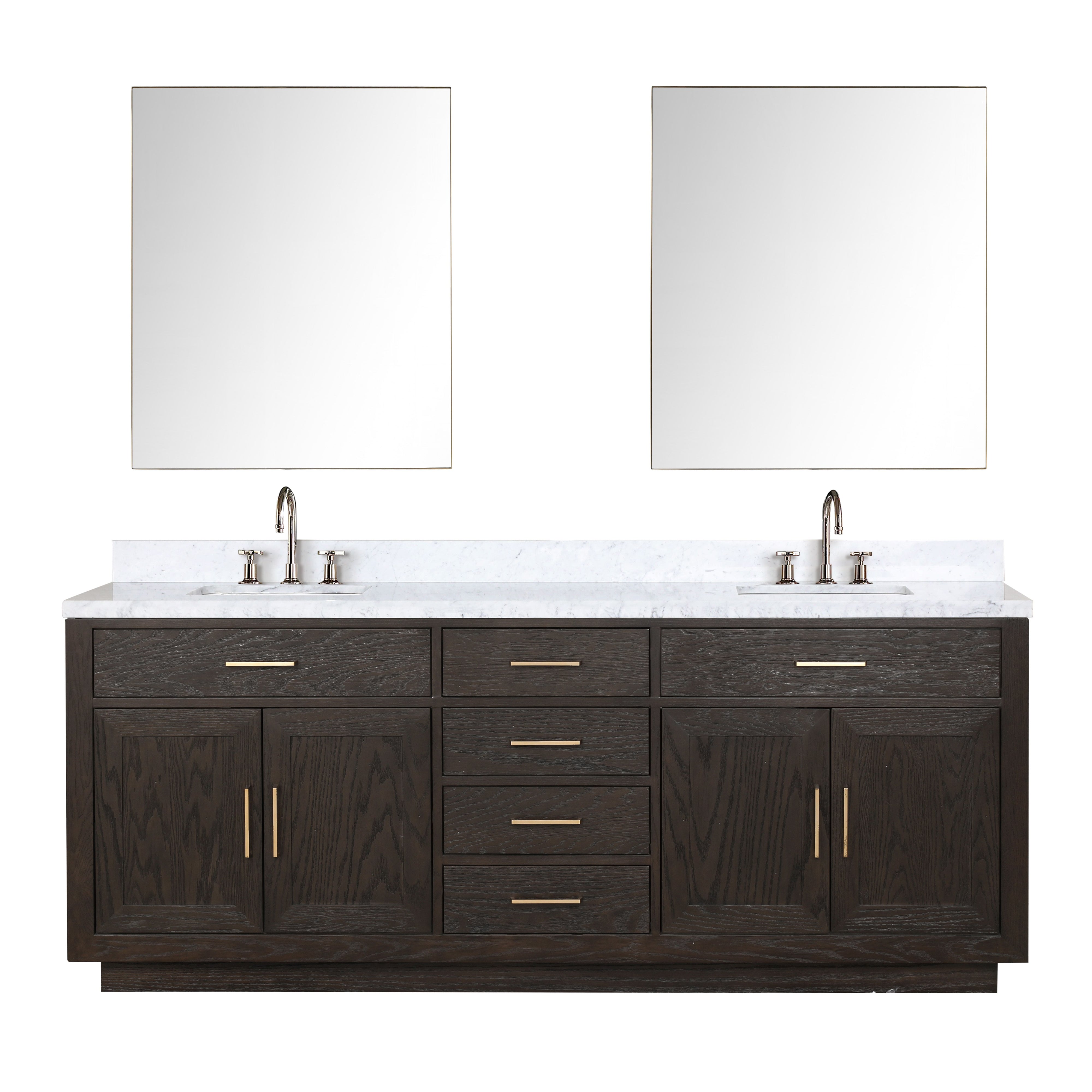 Lexora Abbey 84 in W x 22 in D Double Bath Vanity by Lexora