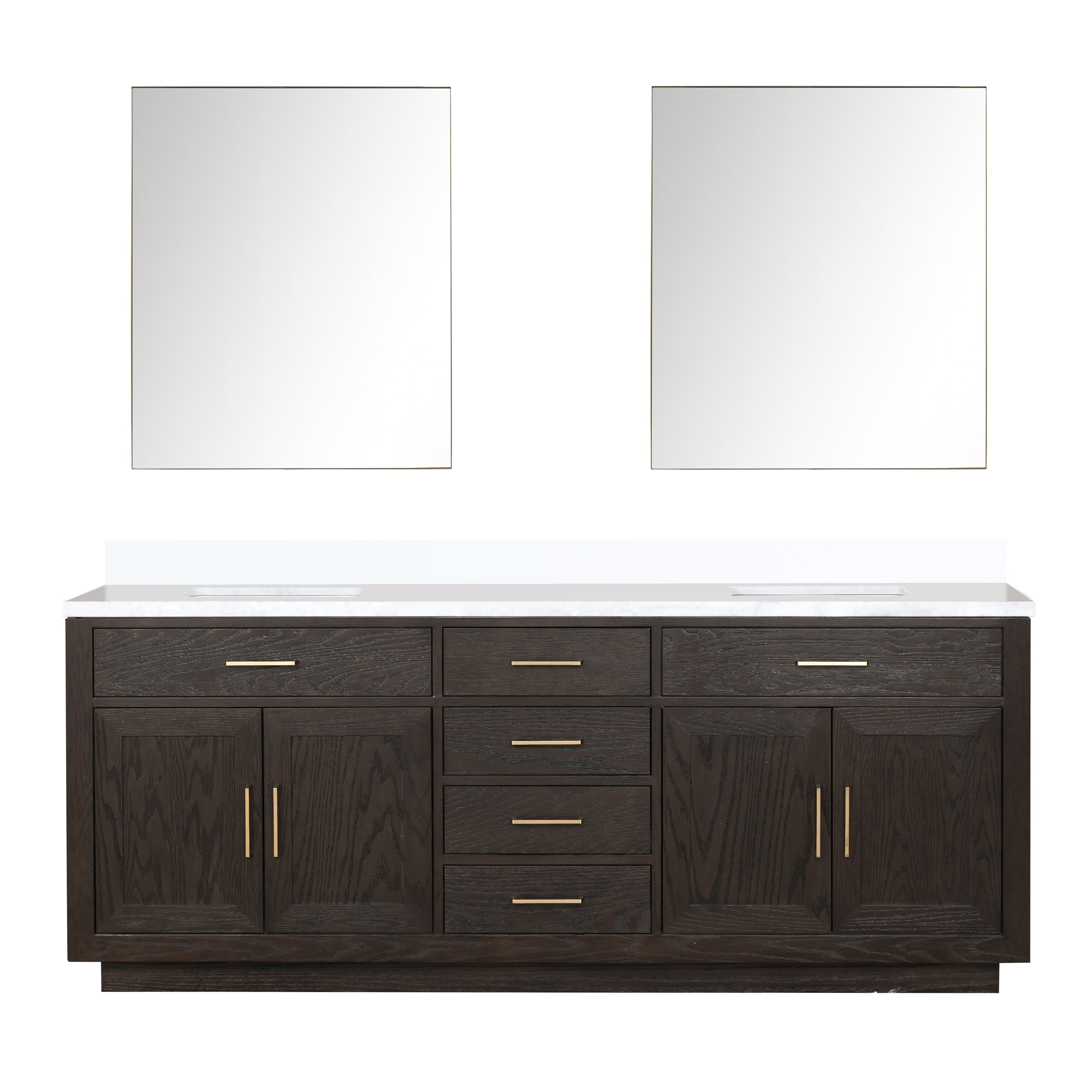 Lexora Abbey 84 in W x 22 in D Double Bath Vanity by Lexora