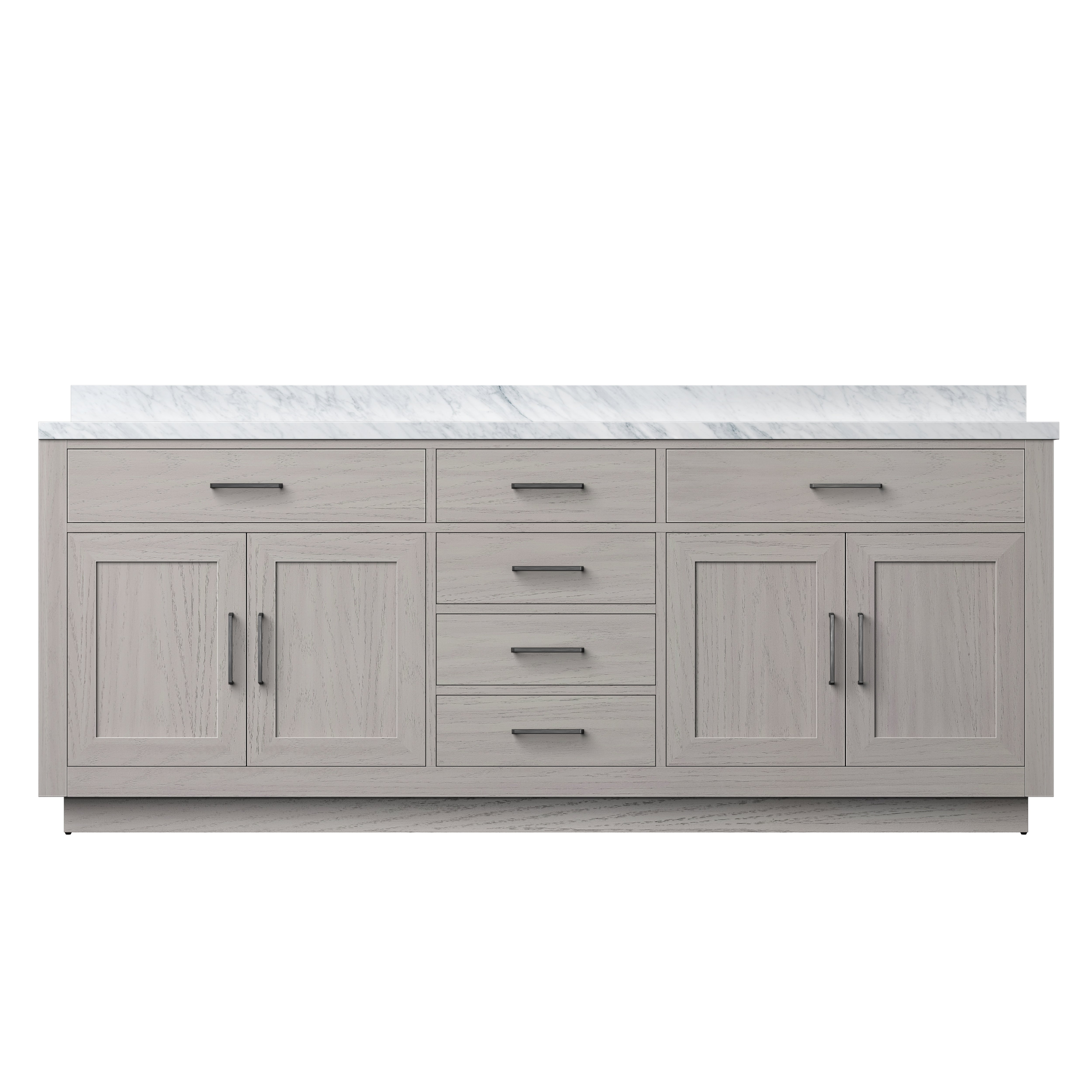 Lexora Abbey 84 in W x 22 in D Double Bath Vanity by Lexora