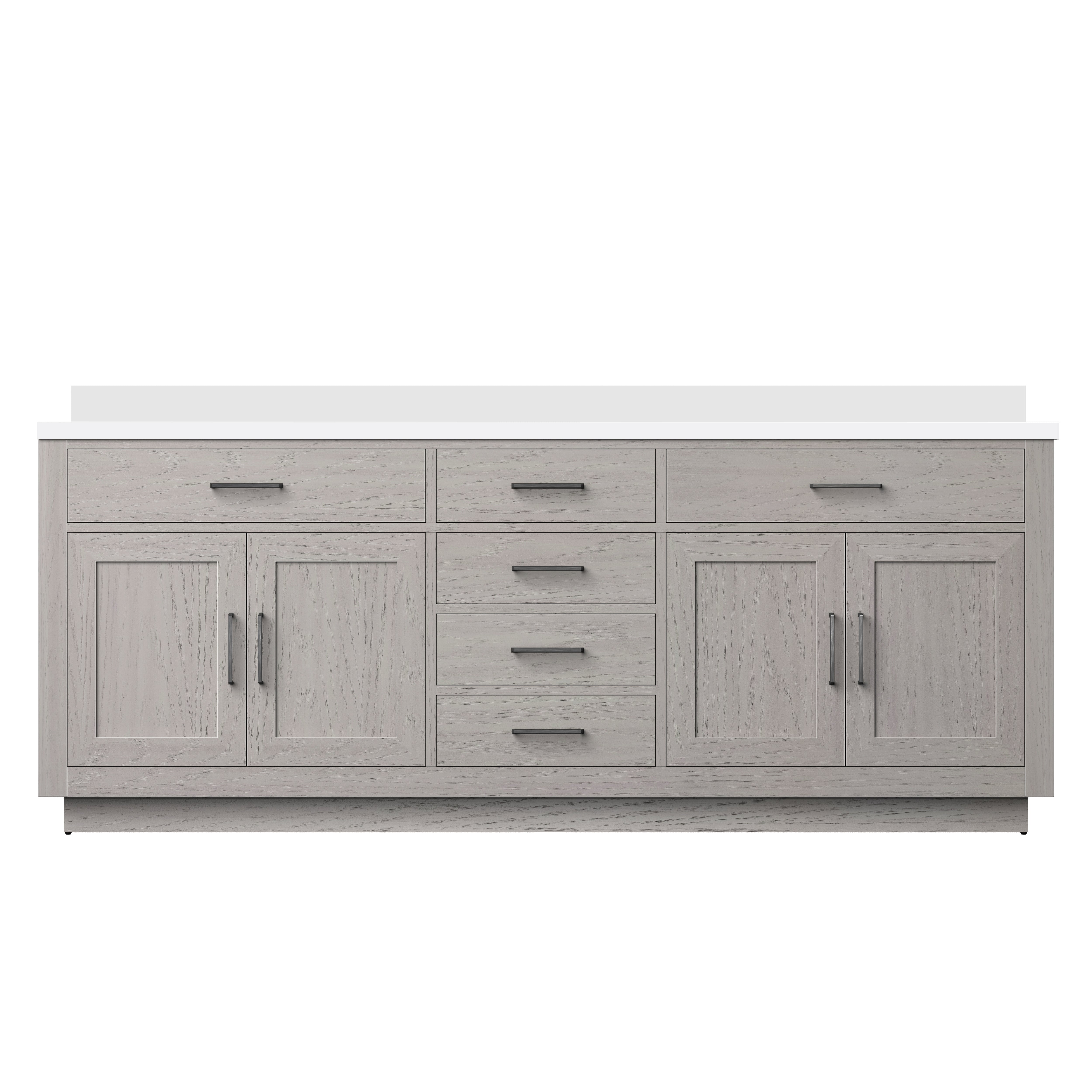 Lexora Abbey 84 in W x 22 in D Double Bath Vanity by Lexora
