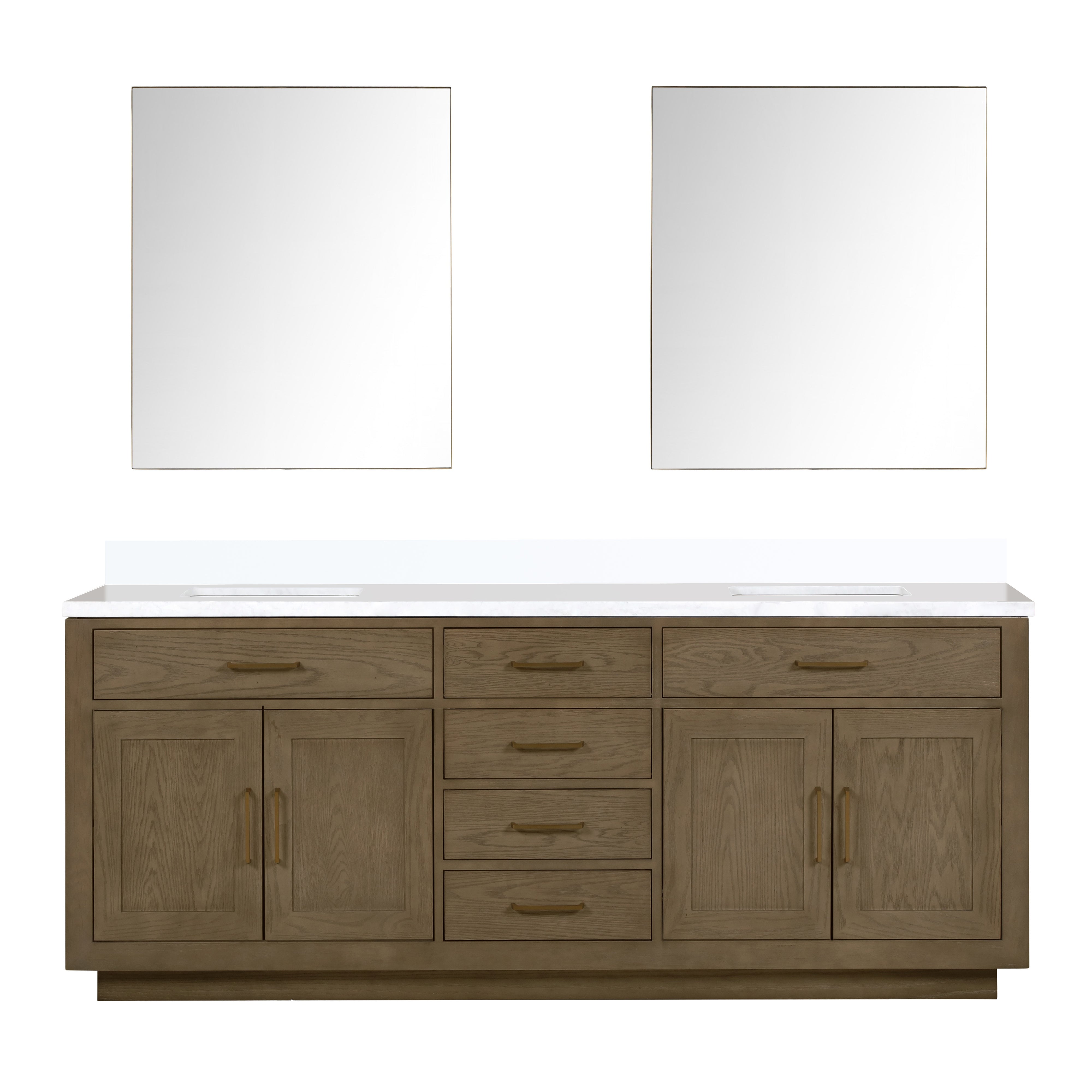 Lexora Abbey 84 in W x 22 in D Double Bath Vanity by Lexora