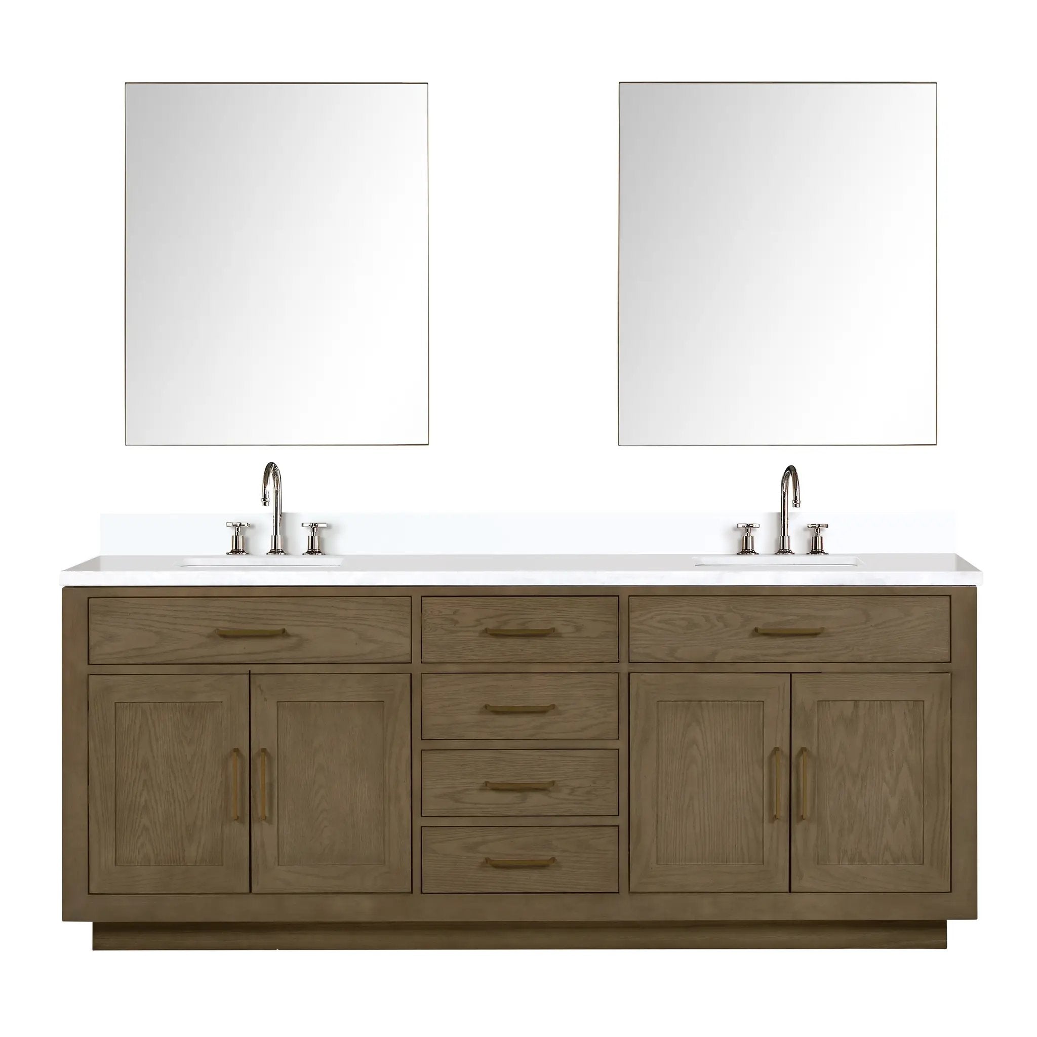Lexora Abbey 84 in W x 22 in D Double Bath Vanity by Lexora