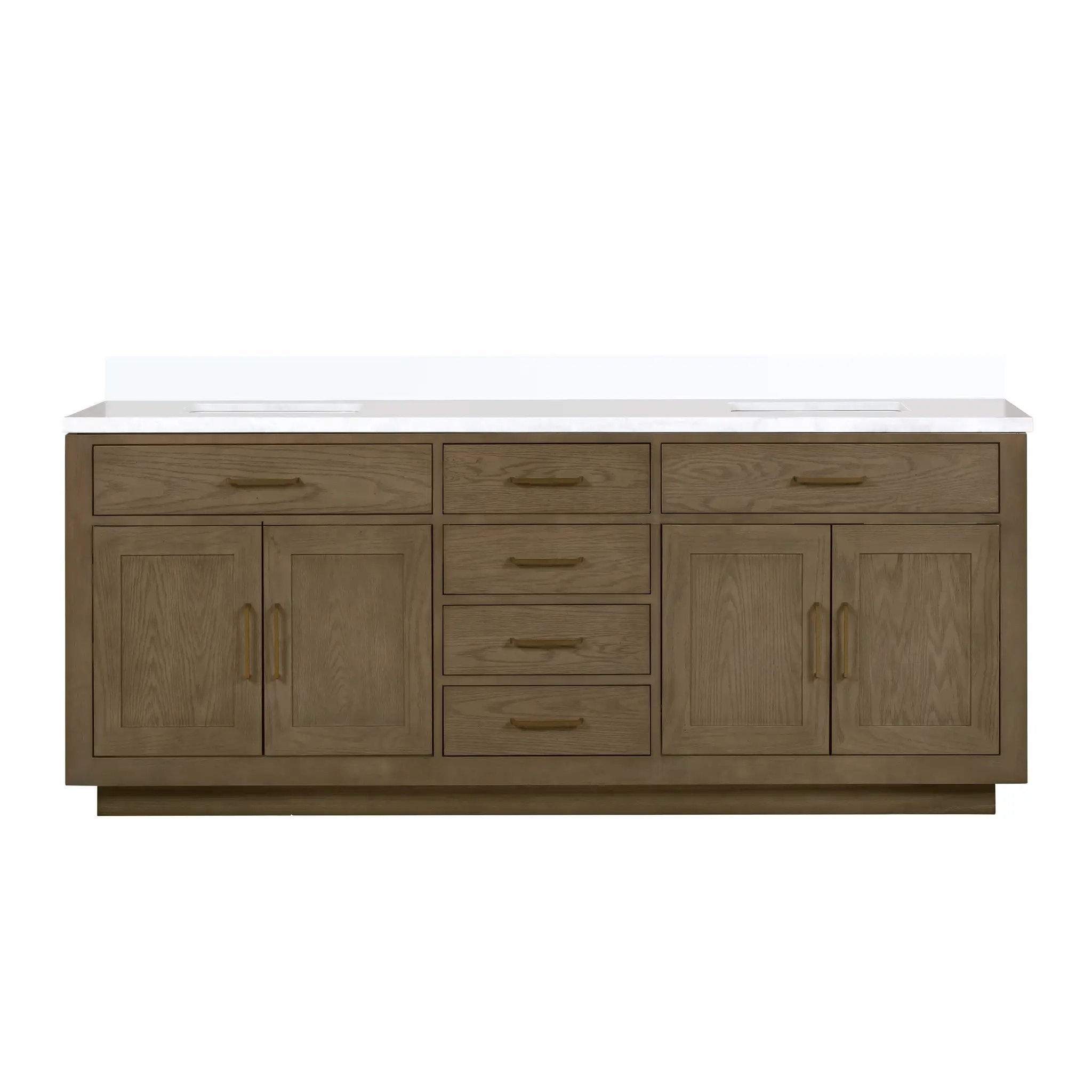 Lexora Abbey 84 in W x 22 in D Double Bath Vanity by Lexora