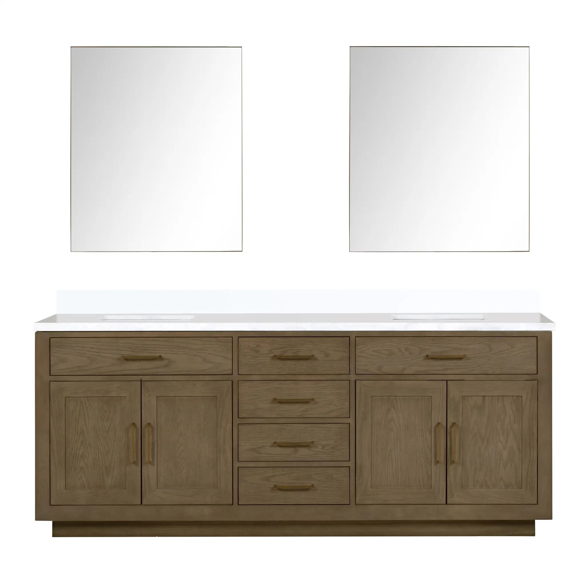 Lexora Abbey 84 in W x 22 in D Double Bath Vanity by Lexora