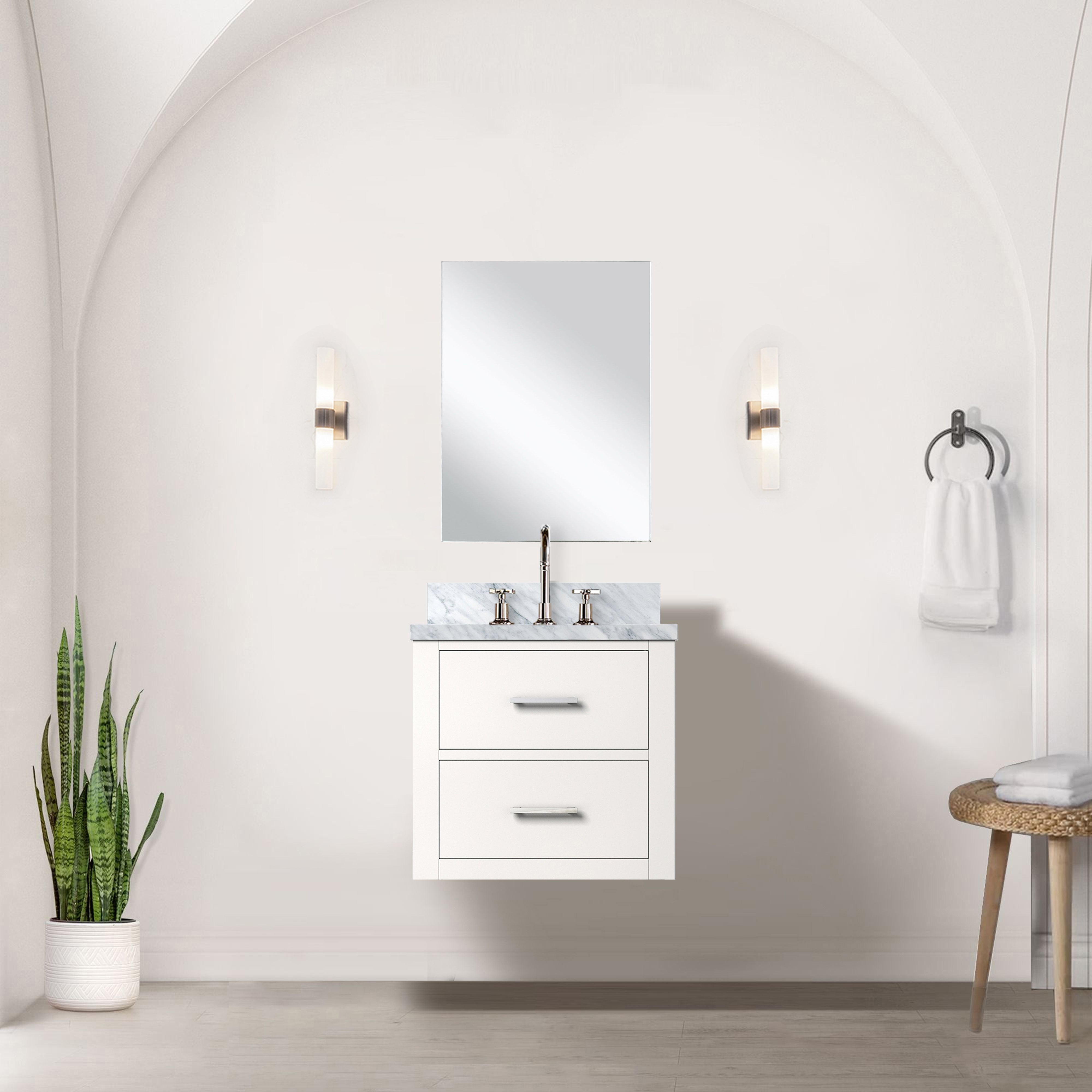 white vanity