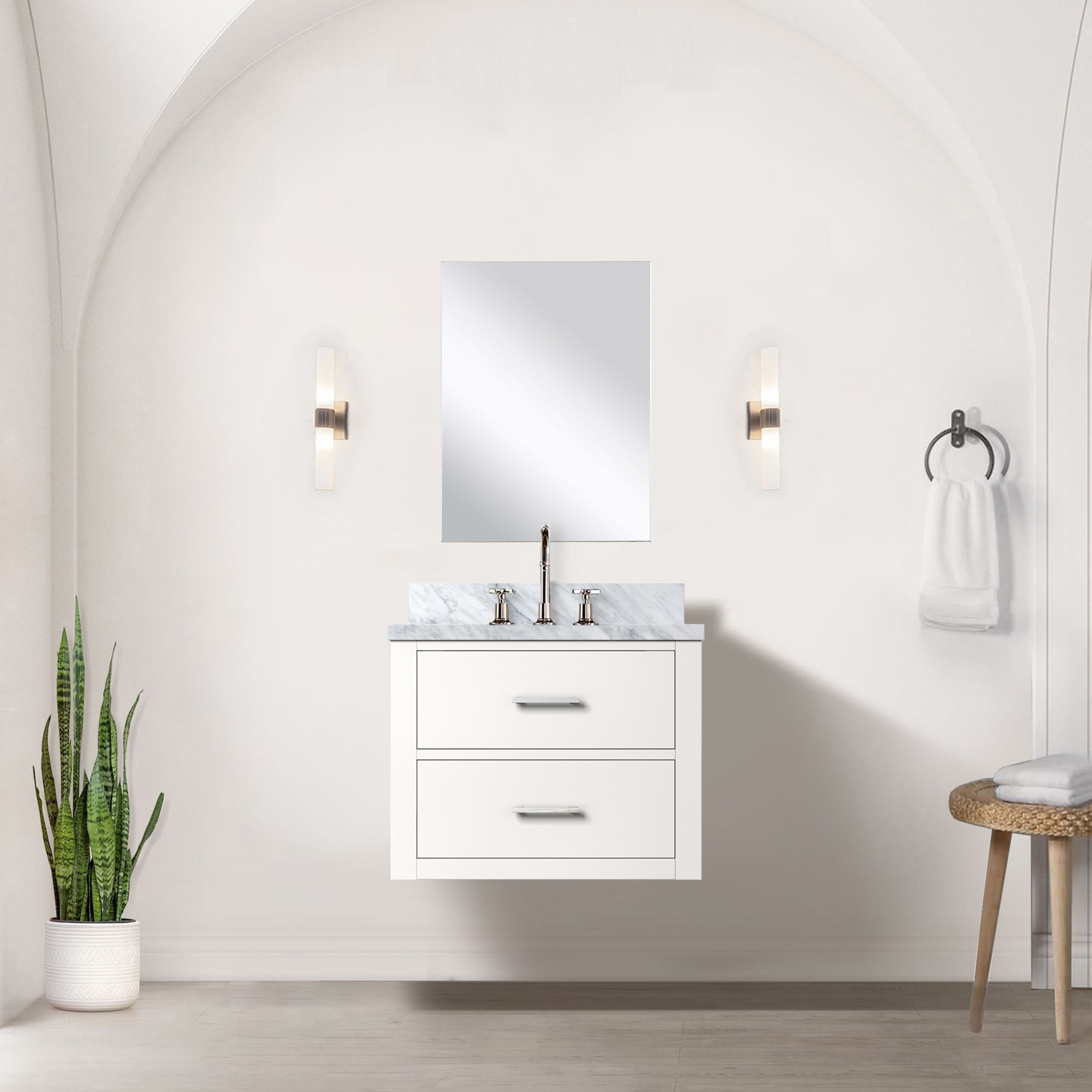 white vanity