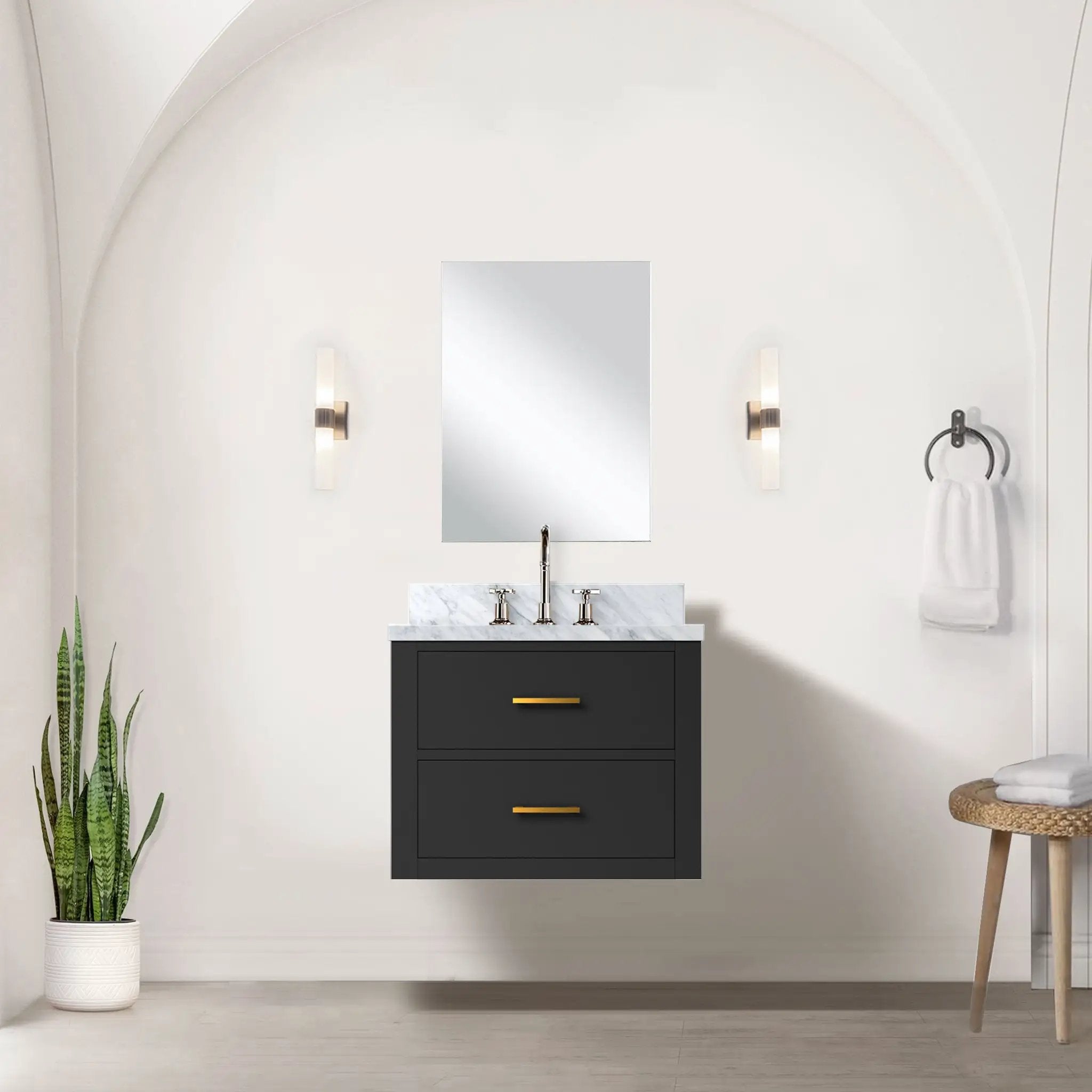 black vanity