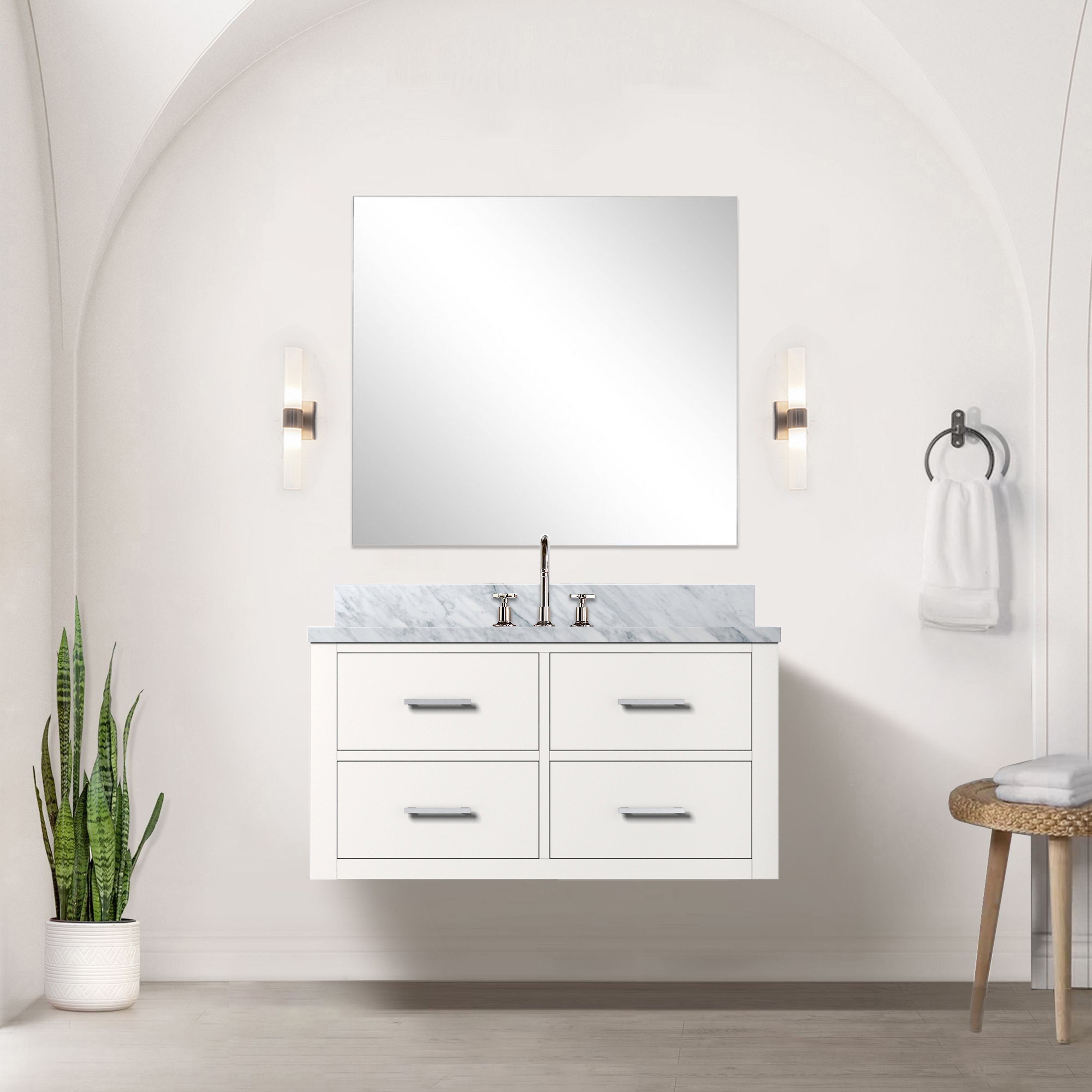white vanity