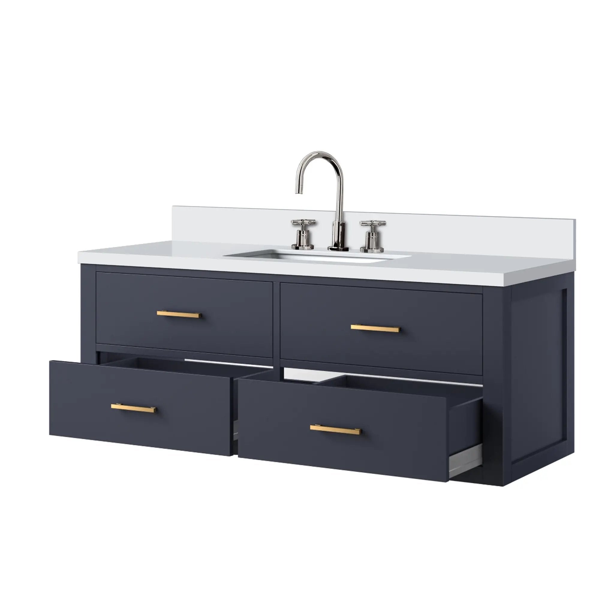 blue vanity