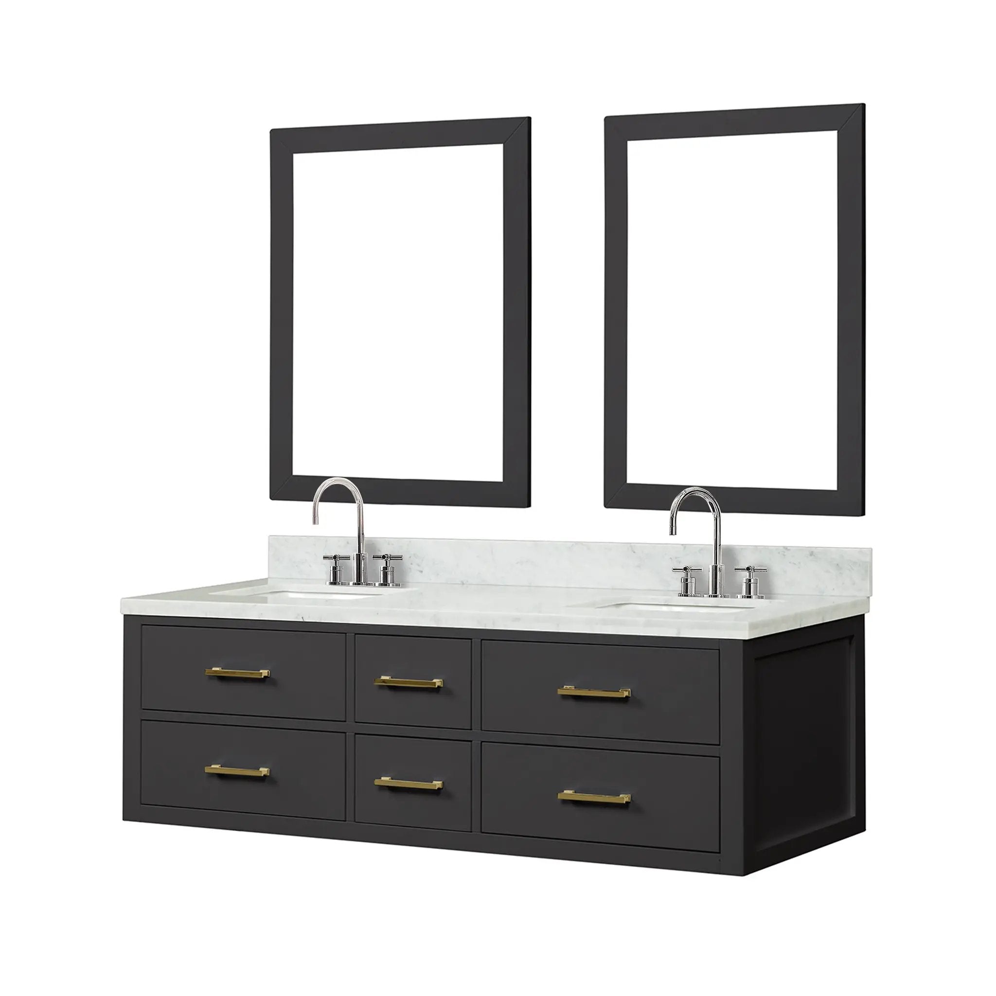 Lexora Castor 60 in W x 22 in D Double Bath Vanity by Lexora
