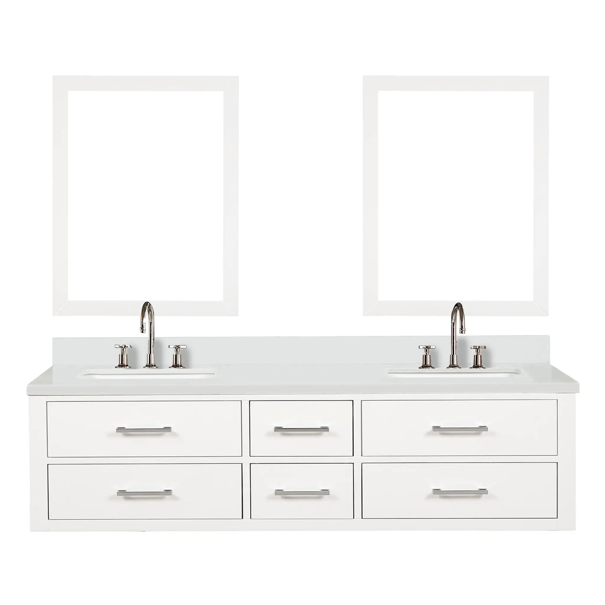 Lexora Castor 72 in W x 22 in D Double Bath Vanity by Lexora