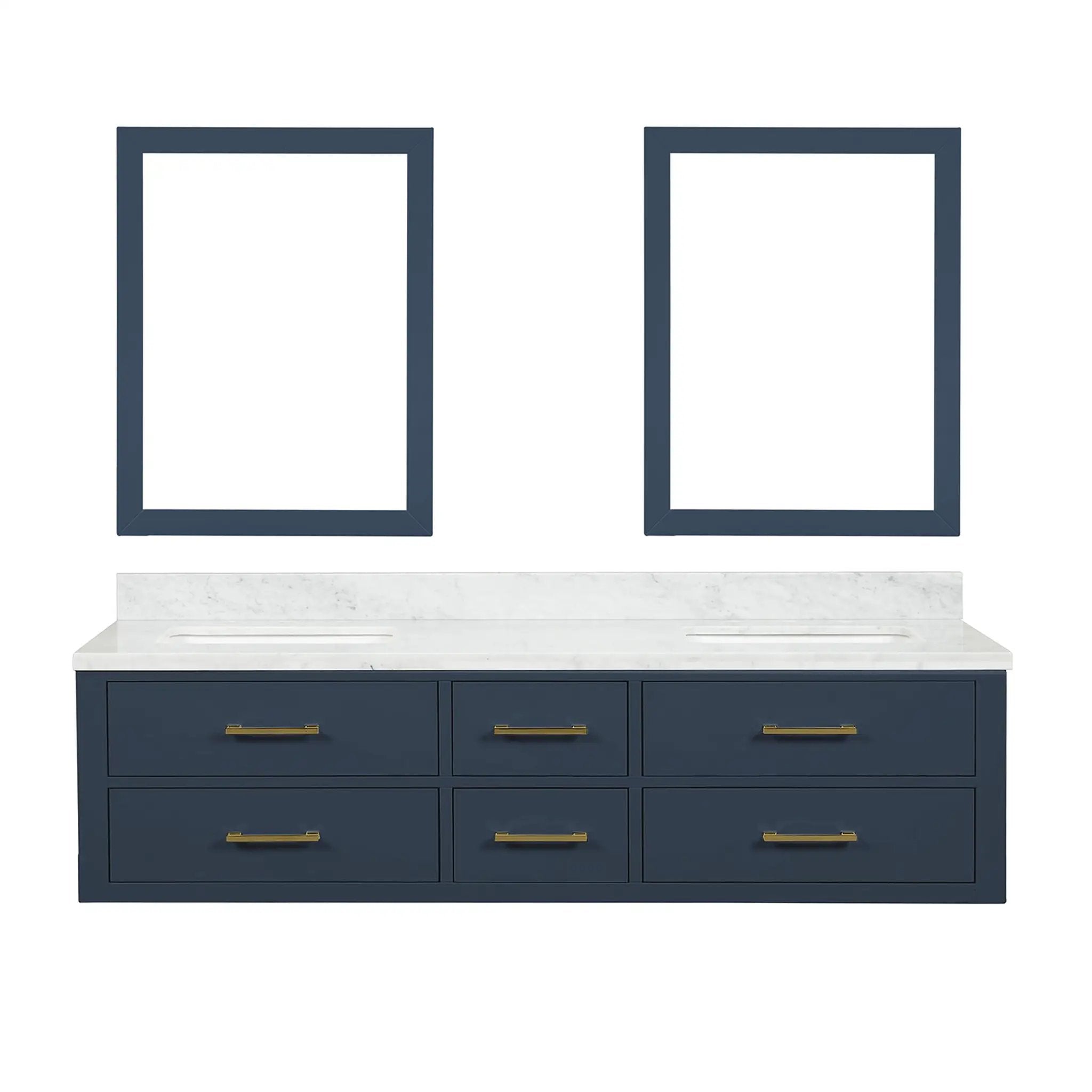 Lexora Castor 72 in W x 22 in D Double Bath Vanity by Lexora