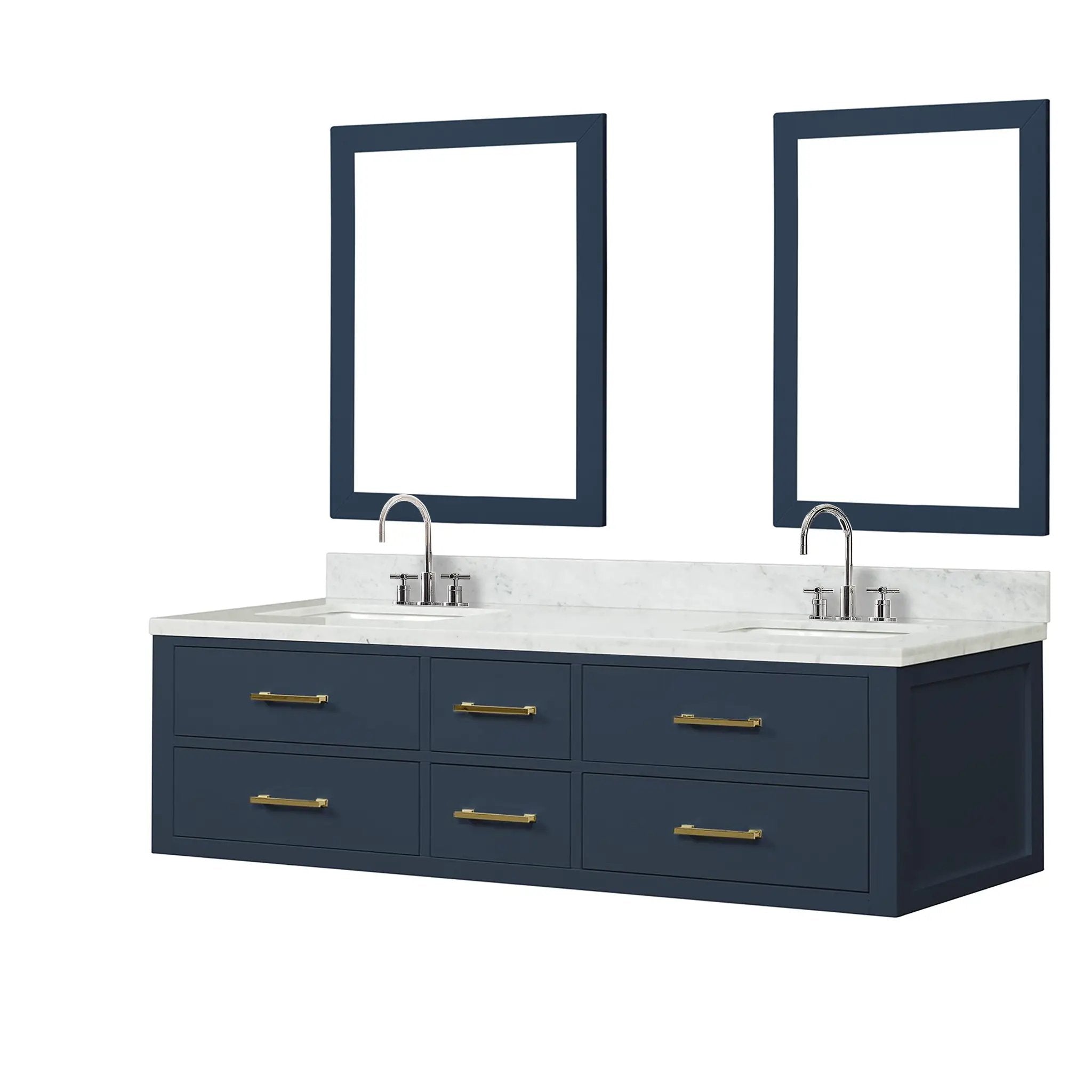 Lexora Castor 72 in W x 22 in D Double Bath Vanity by Lexora