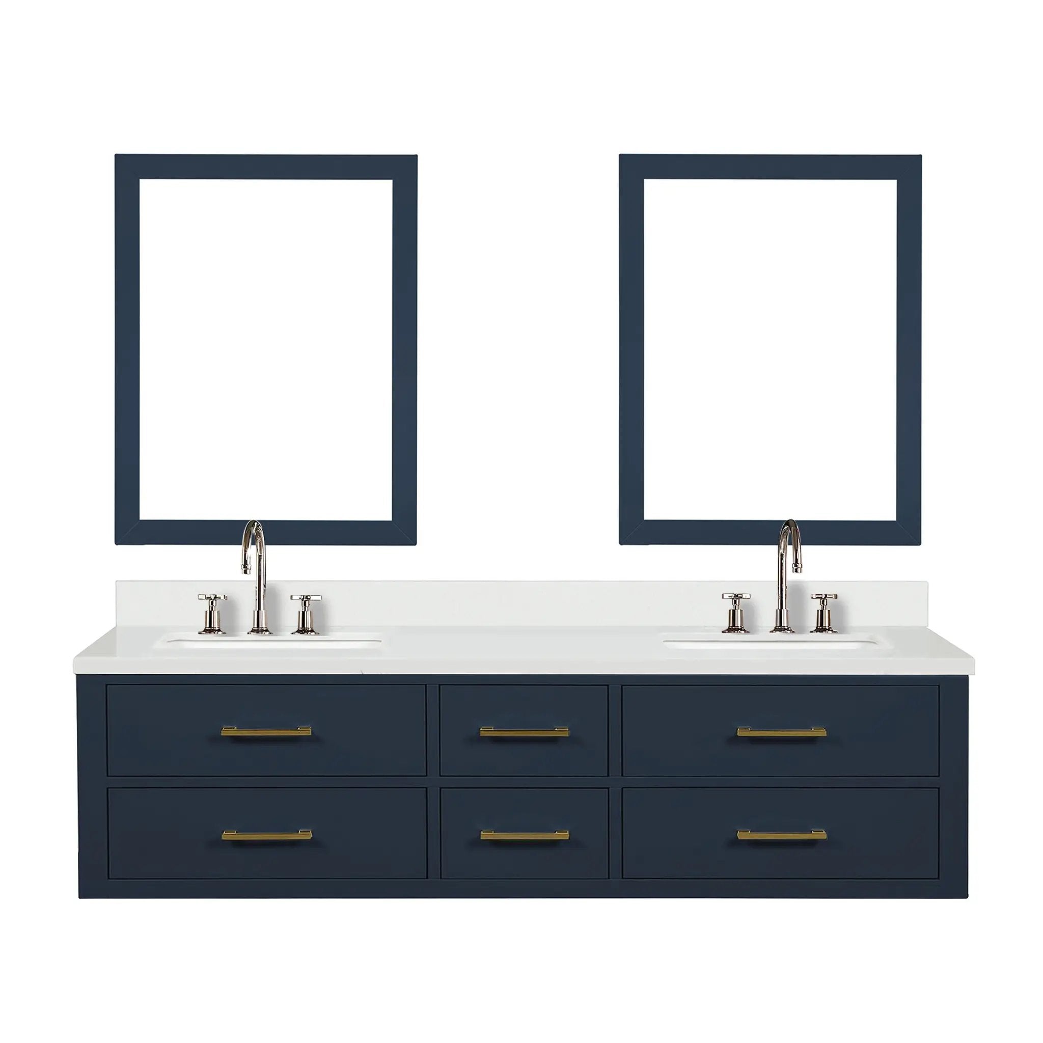 Lexora Castor 72 in W x 22 in D Double Bath Vanity by Lexora